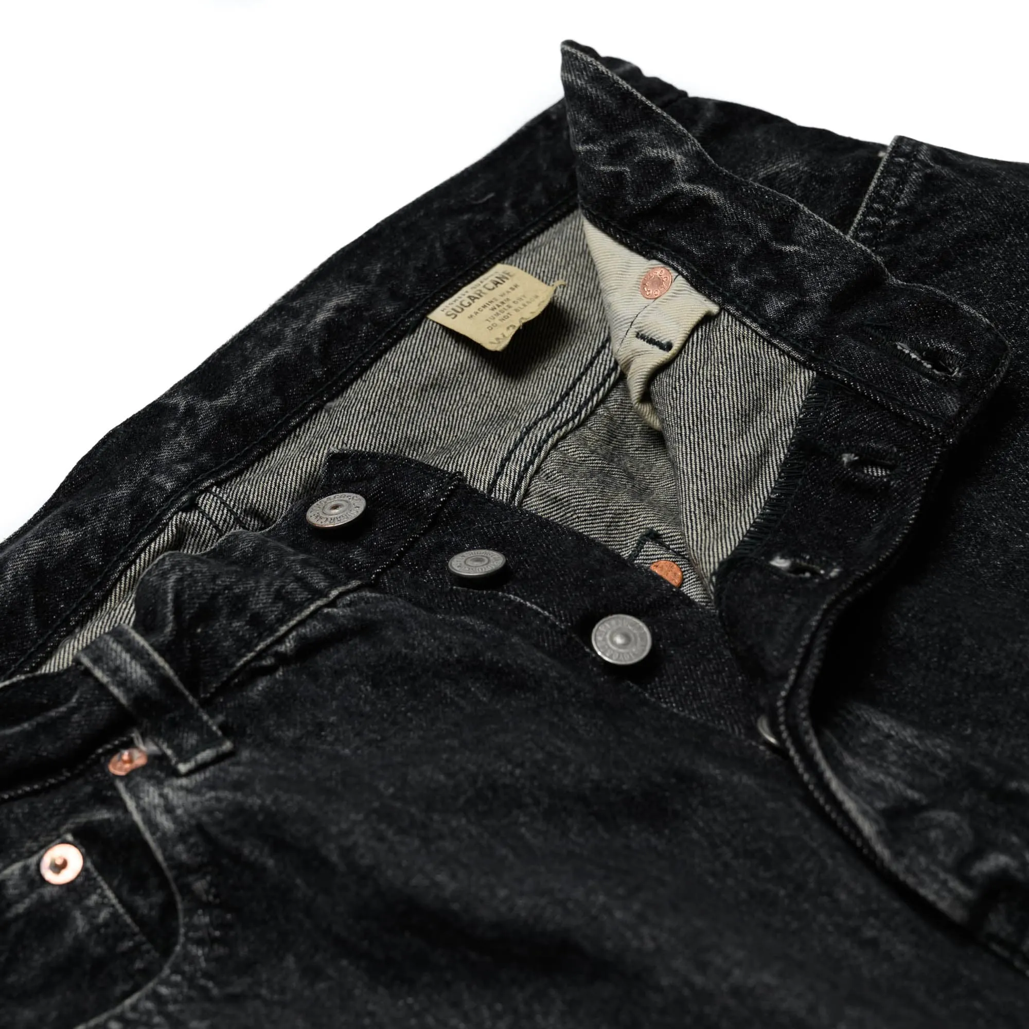 1947 14.25oz Black Selvedge Denim Straight (Hard Wash) SC42460H