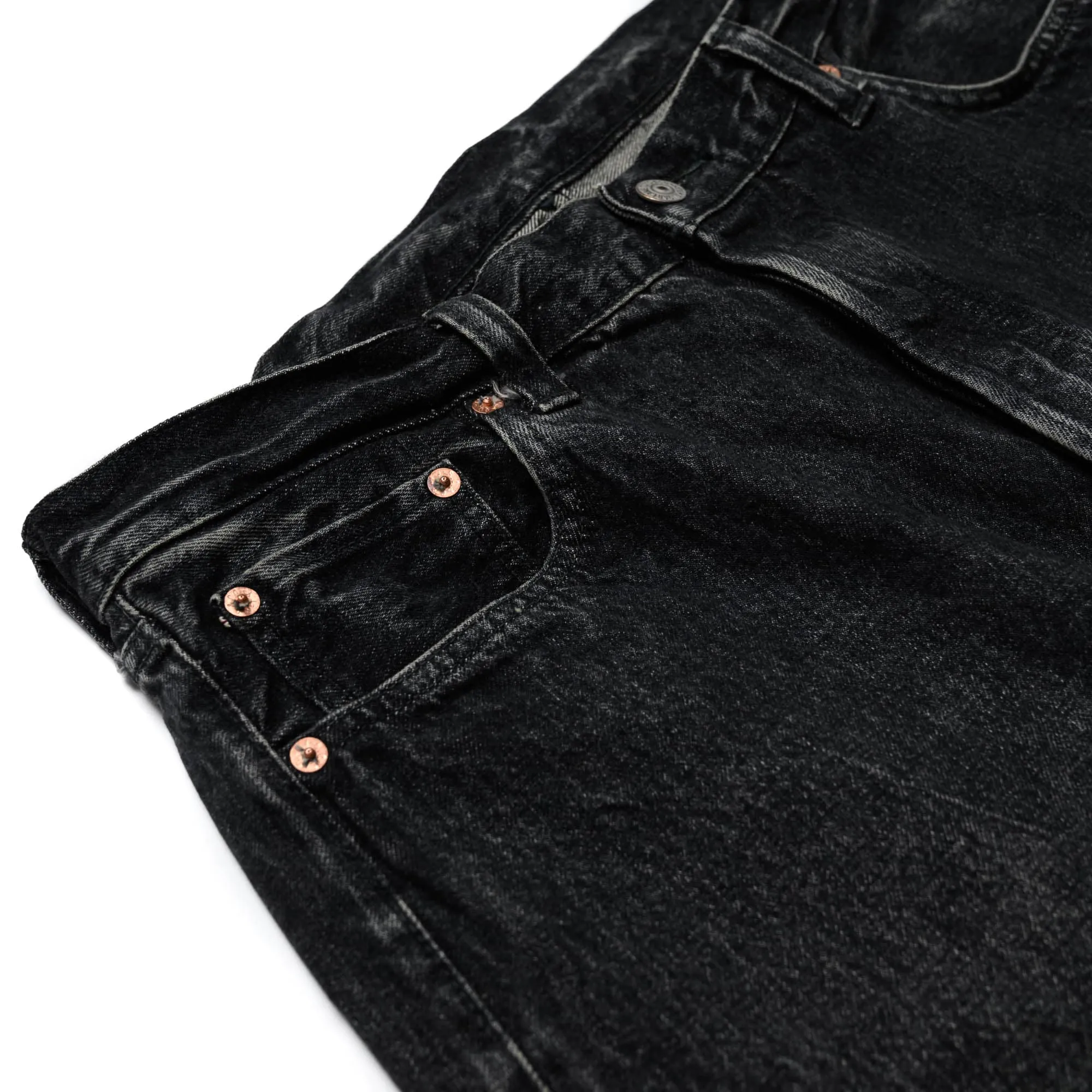 1947 14.25oz Black Selvedge Denim Straight (Hard Wash) SC42460H