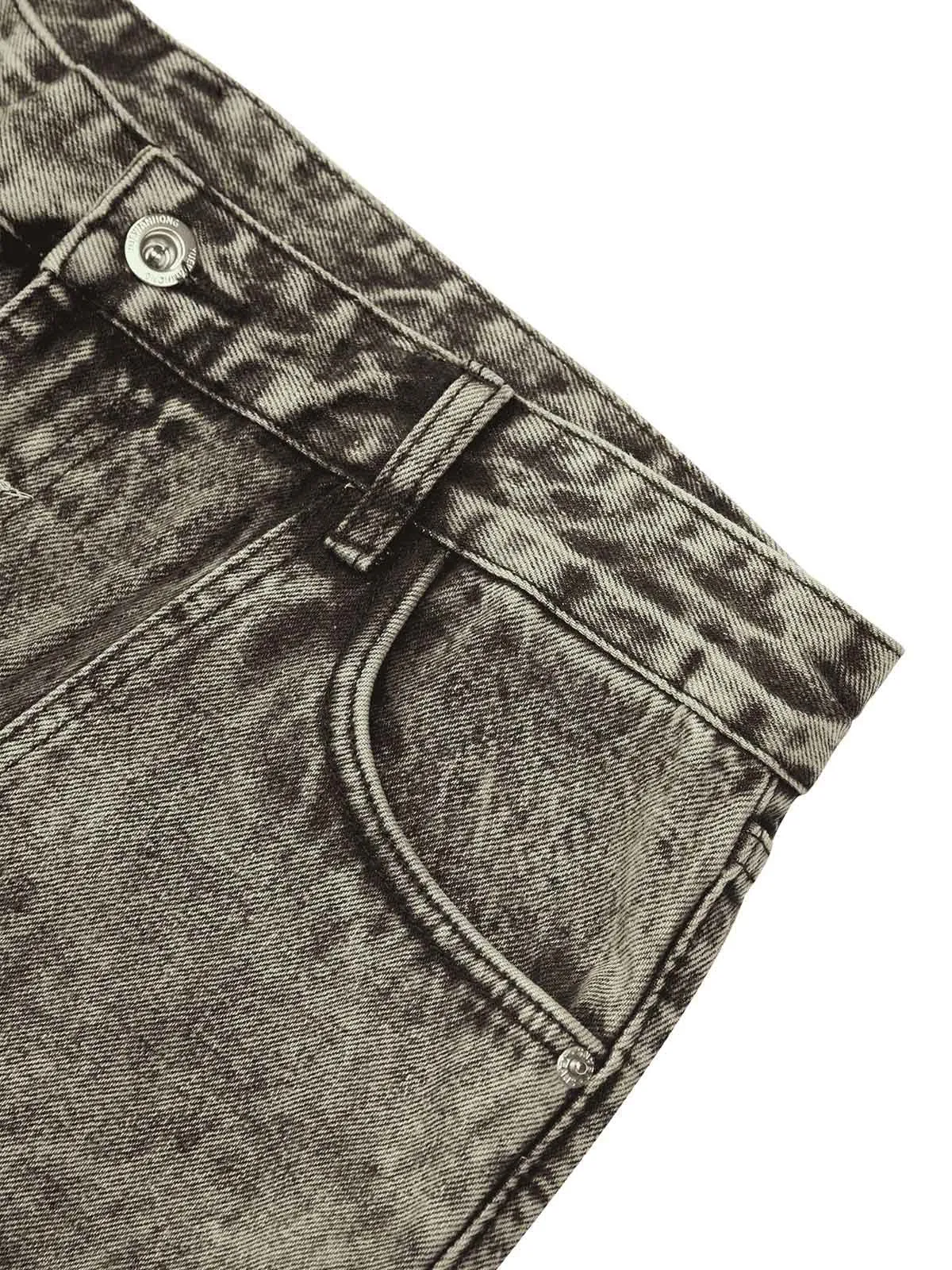 1984 American Street Style Washed Distressed Work Jeans