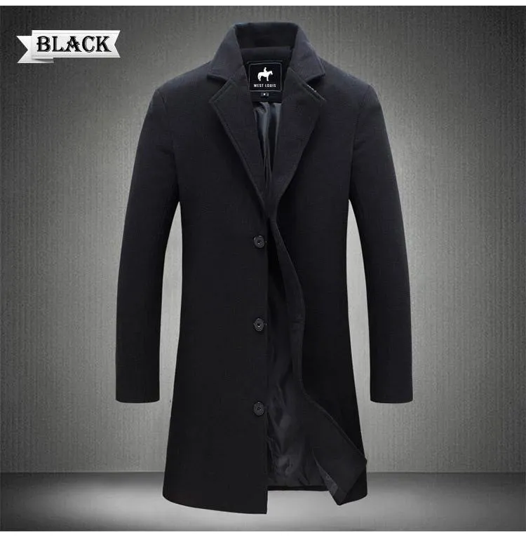 Angelo Ricci™ Business-Man Windproof Long Coat