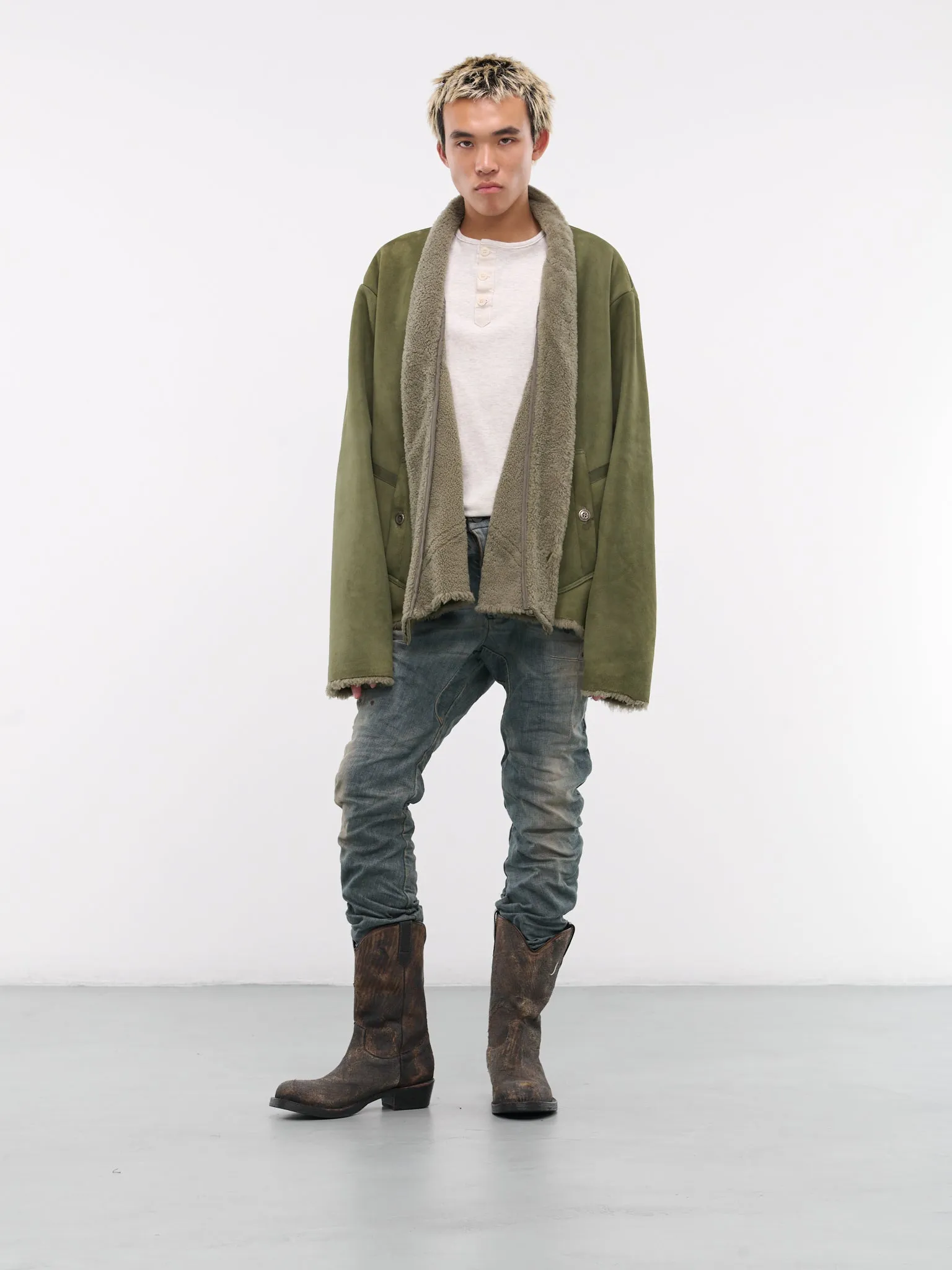 Army Shearling Jacket (JM019-ARMY)