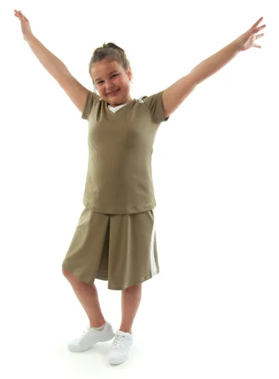 Athletic Two Pleater Culotte /  Girls Plus Size