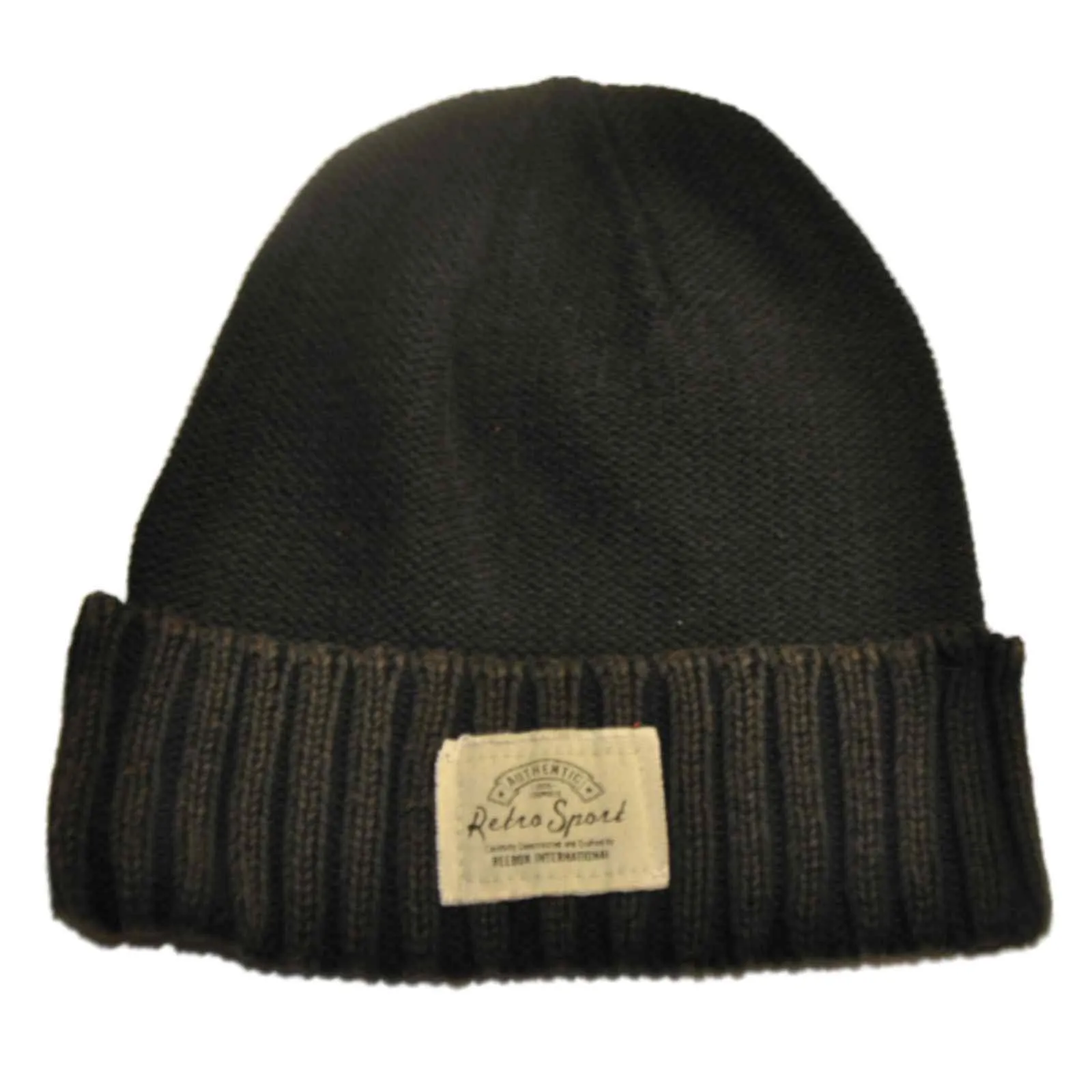 Boston Bruins Retro Brand Unisex Faded Black Cuffed Knit Beanie Hat Cap