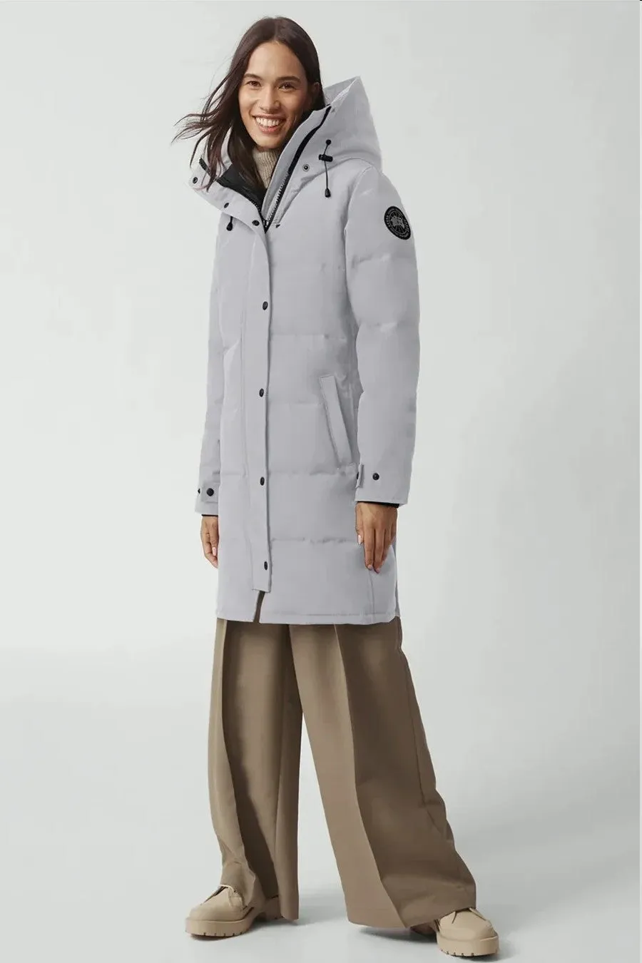 Canada Goose Women's Shelburne Parka Black Label NF- Silverbirch