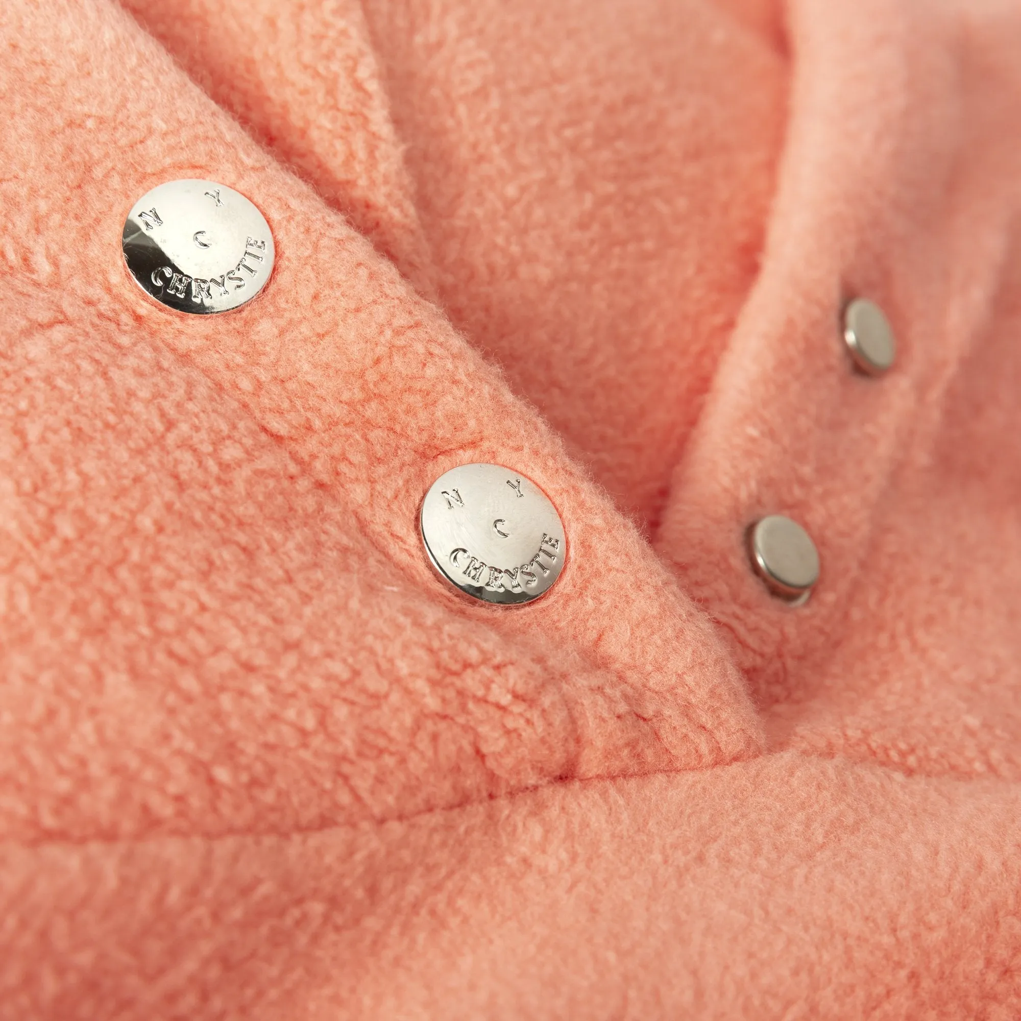 Chrystie NYC - PRM Reversed Fleece Hoodie / Coral
