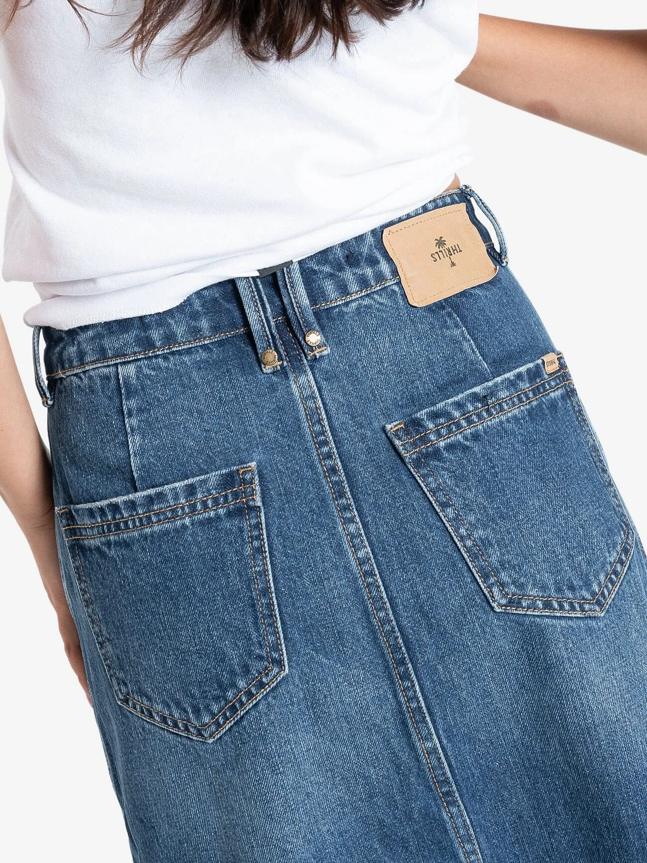 Cooper Skirt - Roadhouse Blue