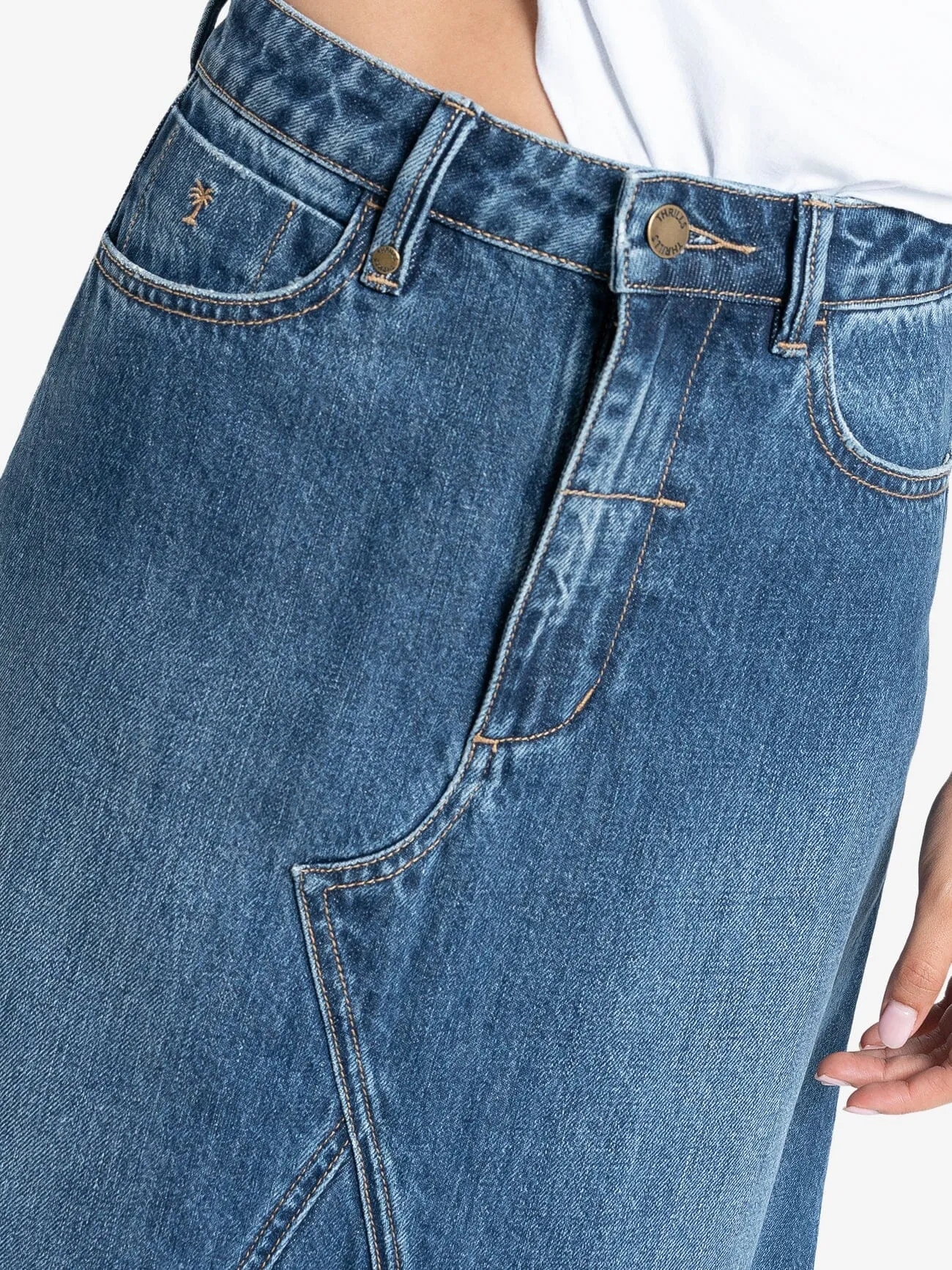 Cooper Skirt - Roadhouse Blue