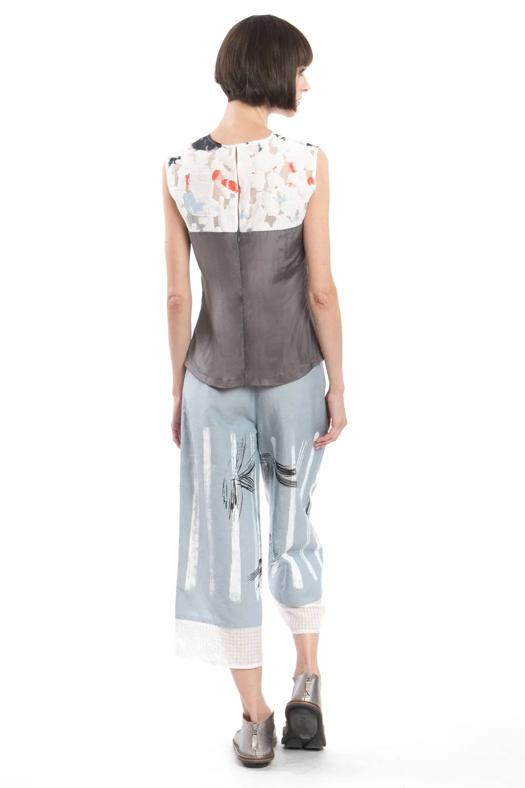 Culottes Blue Linen