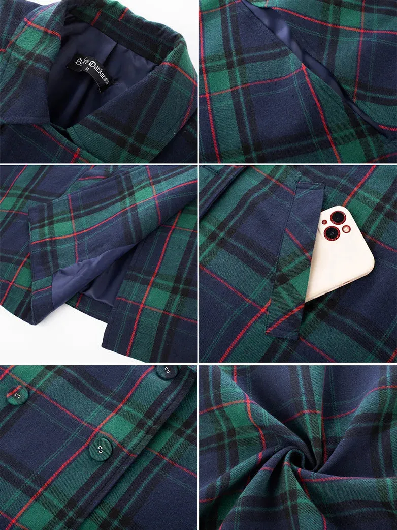 Double Breasted Overcoat Poncho Peacoat with Pocket
