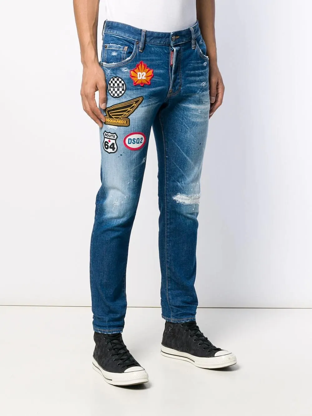 Dsqared2 Patch Skinny Jeans