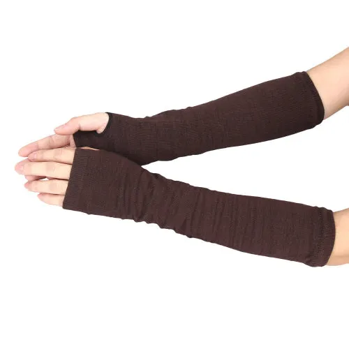 Elbow Length Fingerless Gloves