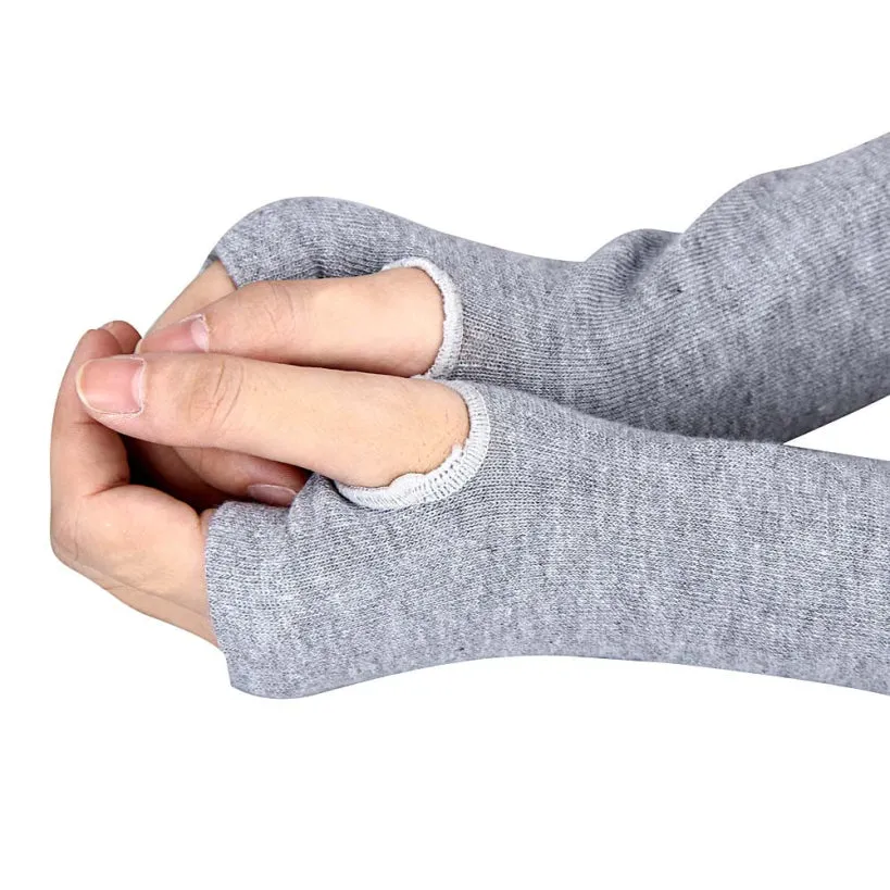 Elbow Length Fingerless Gloves