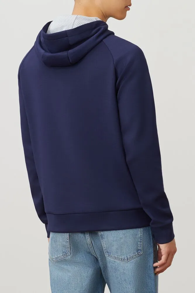 Fila Ezra Tech Hoodie (Men's) - Peacoat/White/Red (Available Size: S)