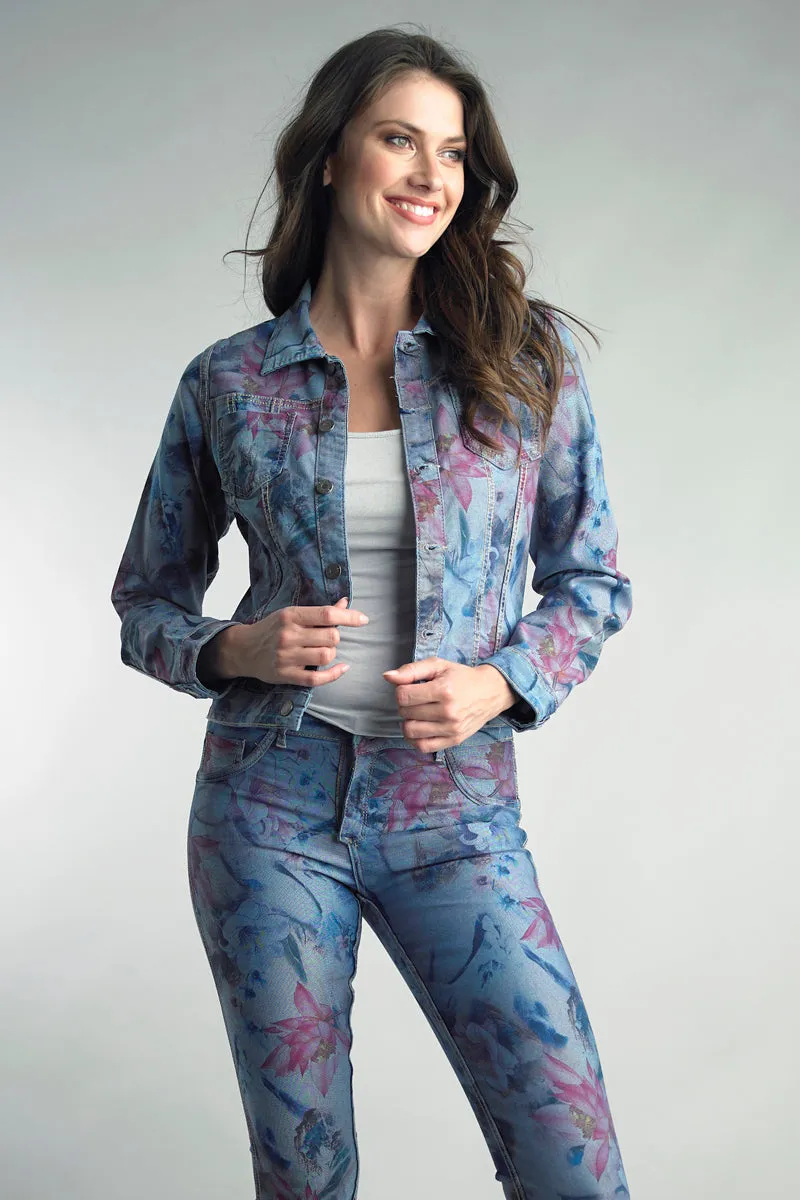 Floral and Denim Reversible Jacket