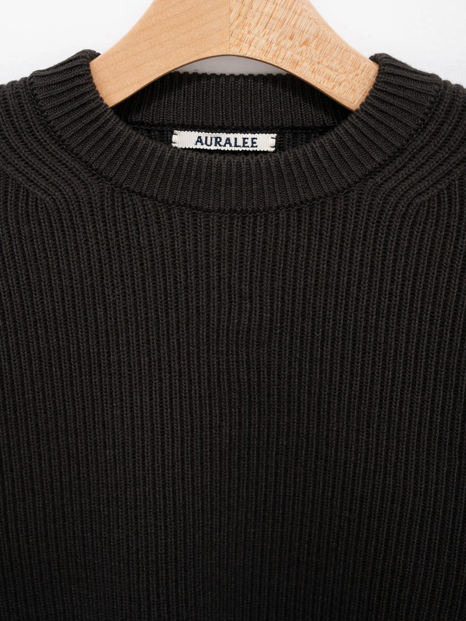 French Merino Rib Knit P/O - Dark Brown