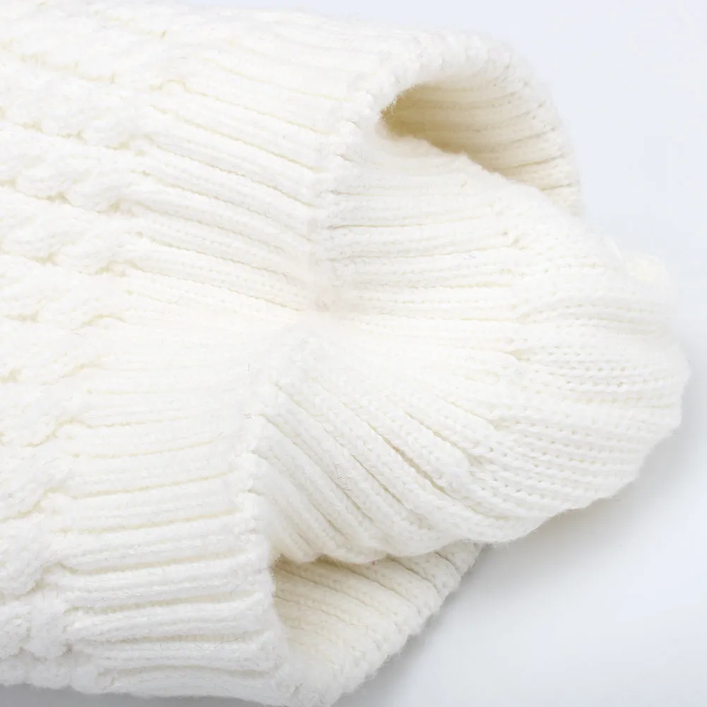 FURTALK Child Winter Real Fur PomPom Hat   Drop Shipping CH004