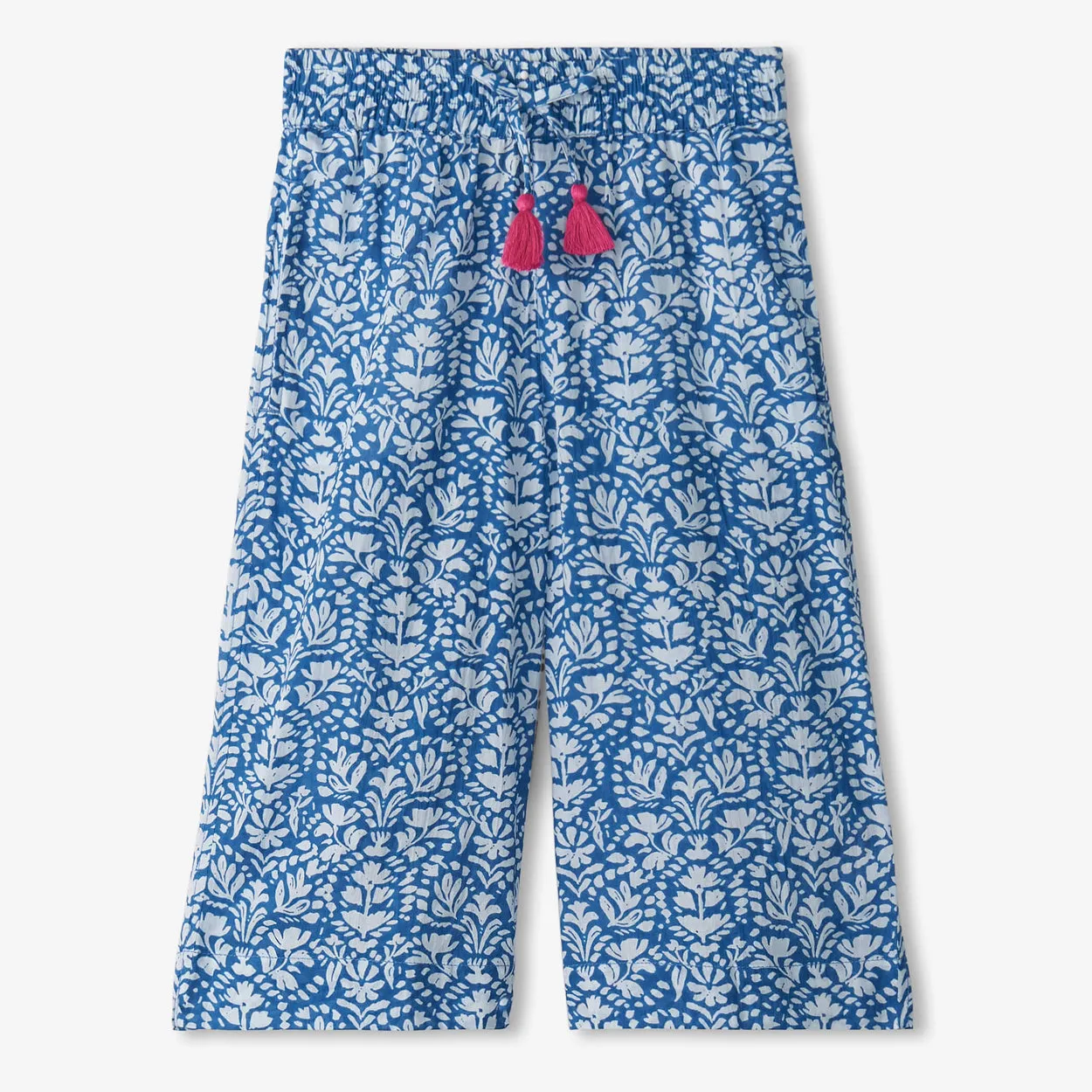 Girls Floral Shibori Cropped Culottes