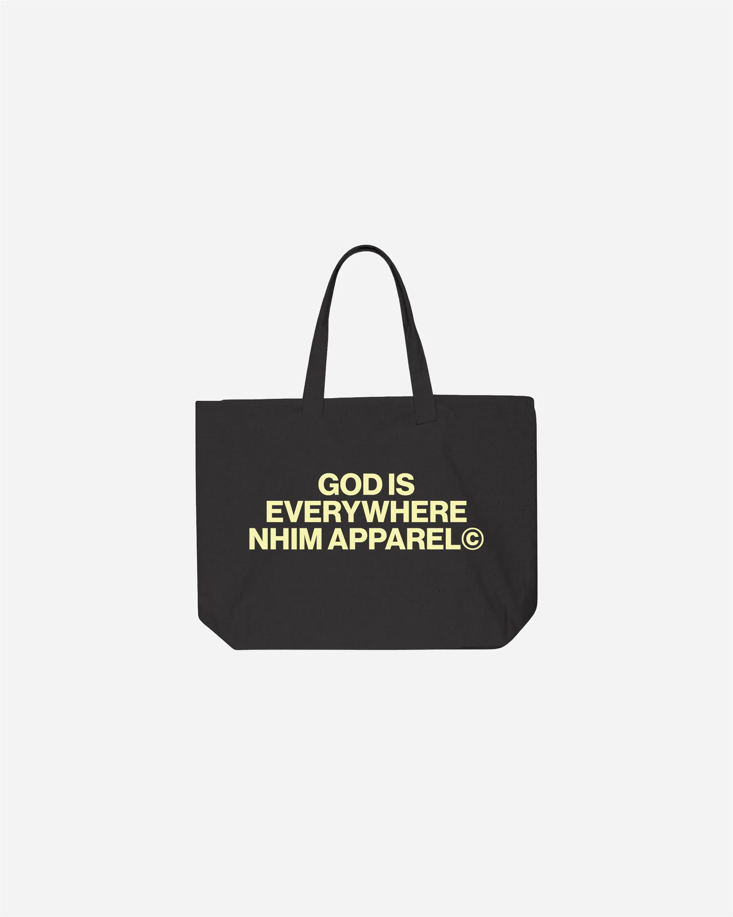 GOD IS EVERYWHERE 'GALLERY' TOTE (BLACK)