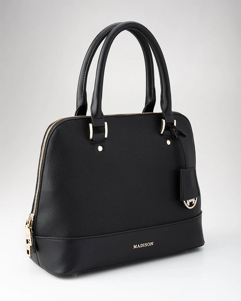 Grace Medium Dome Satchel Bag   Monogram Bag Strap