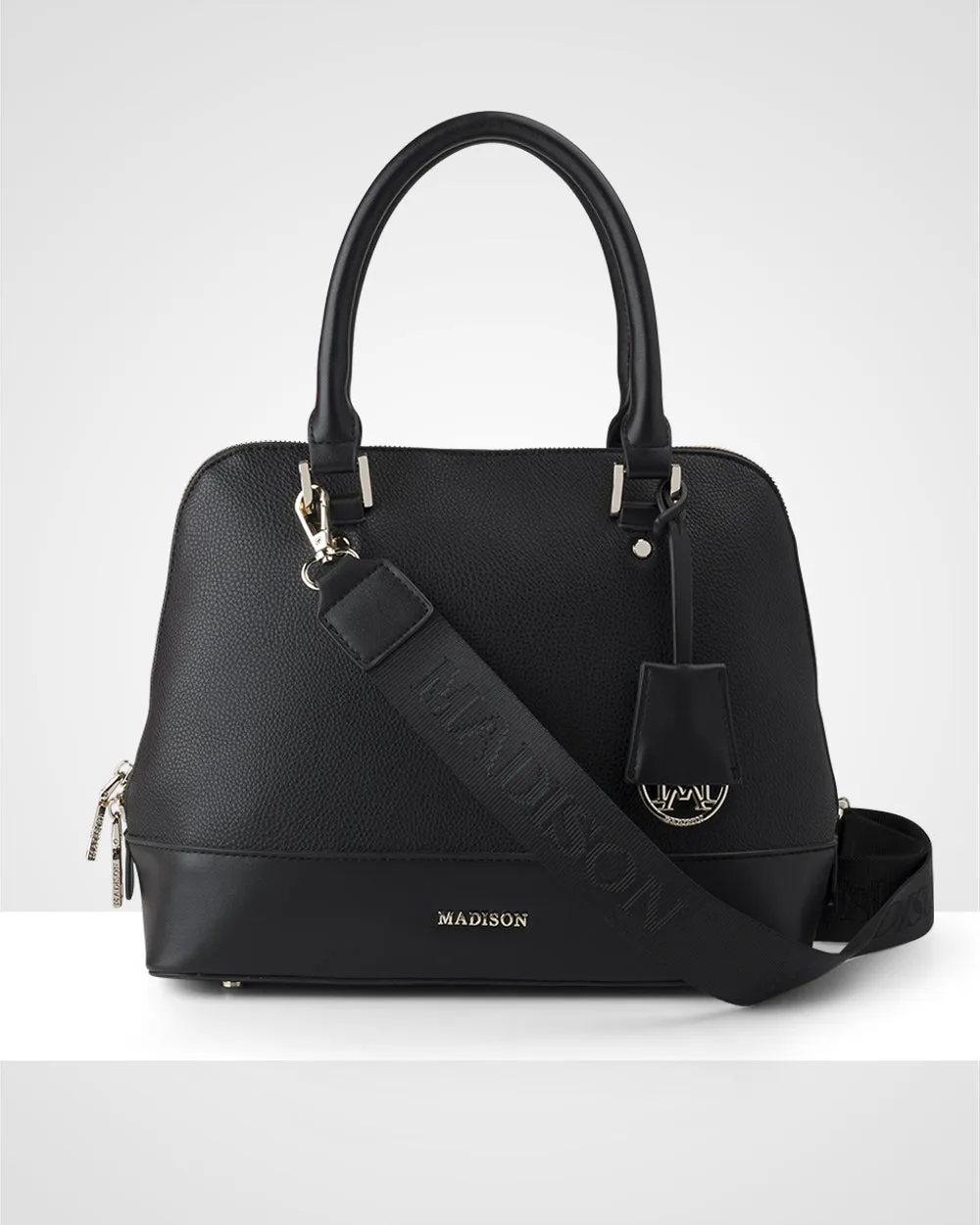 Grace Medium Dome Satchel Bag   Monogram Bag Strap