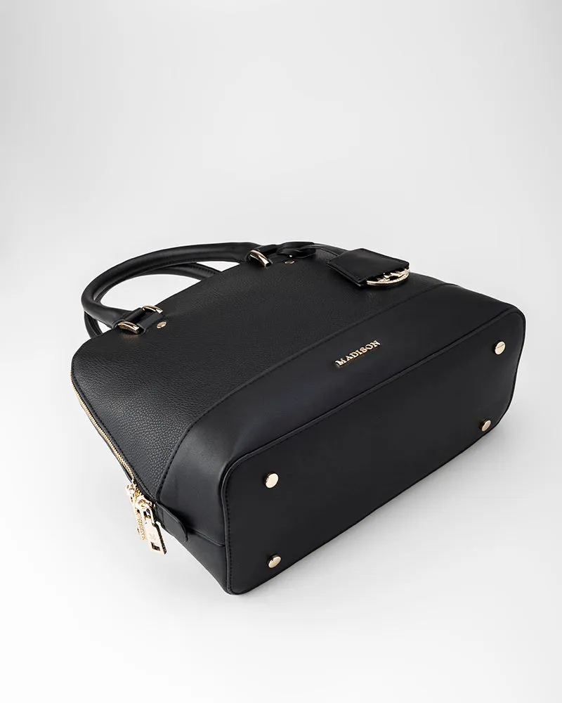 Grace Medium Dome Satchel Bag   Monogram Bag Strap
