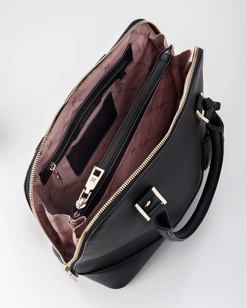 Grace Medium Dome Satchel Bag   Monogram Bag Strap
