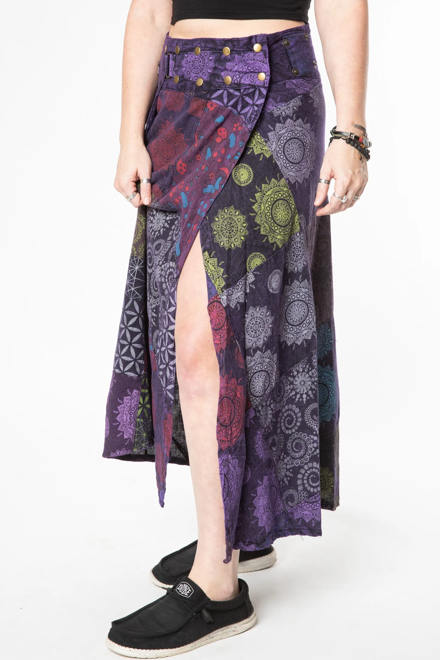 Kapasa Festival Patchwork Maxi Skirt