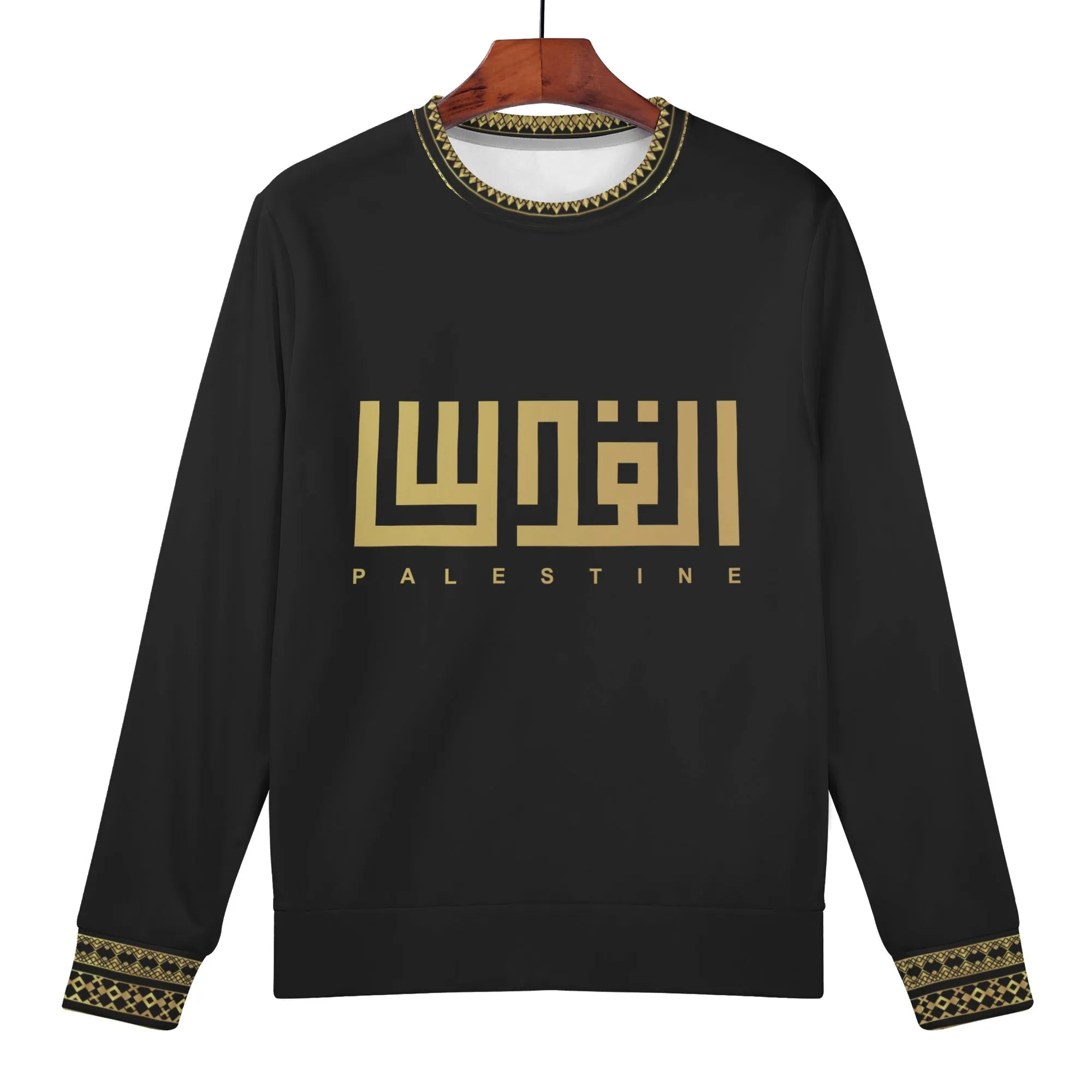 Kids Jerusalem Word Sweater - Black