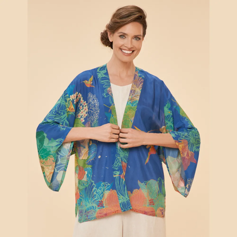 Ladies Kimono Jacket Hummingbird Denim By Powder Design SS24