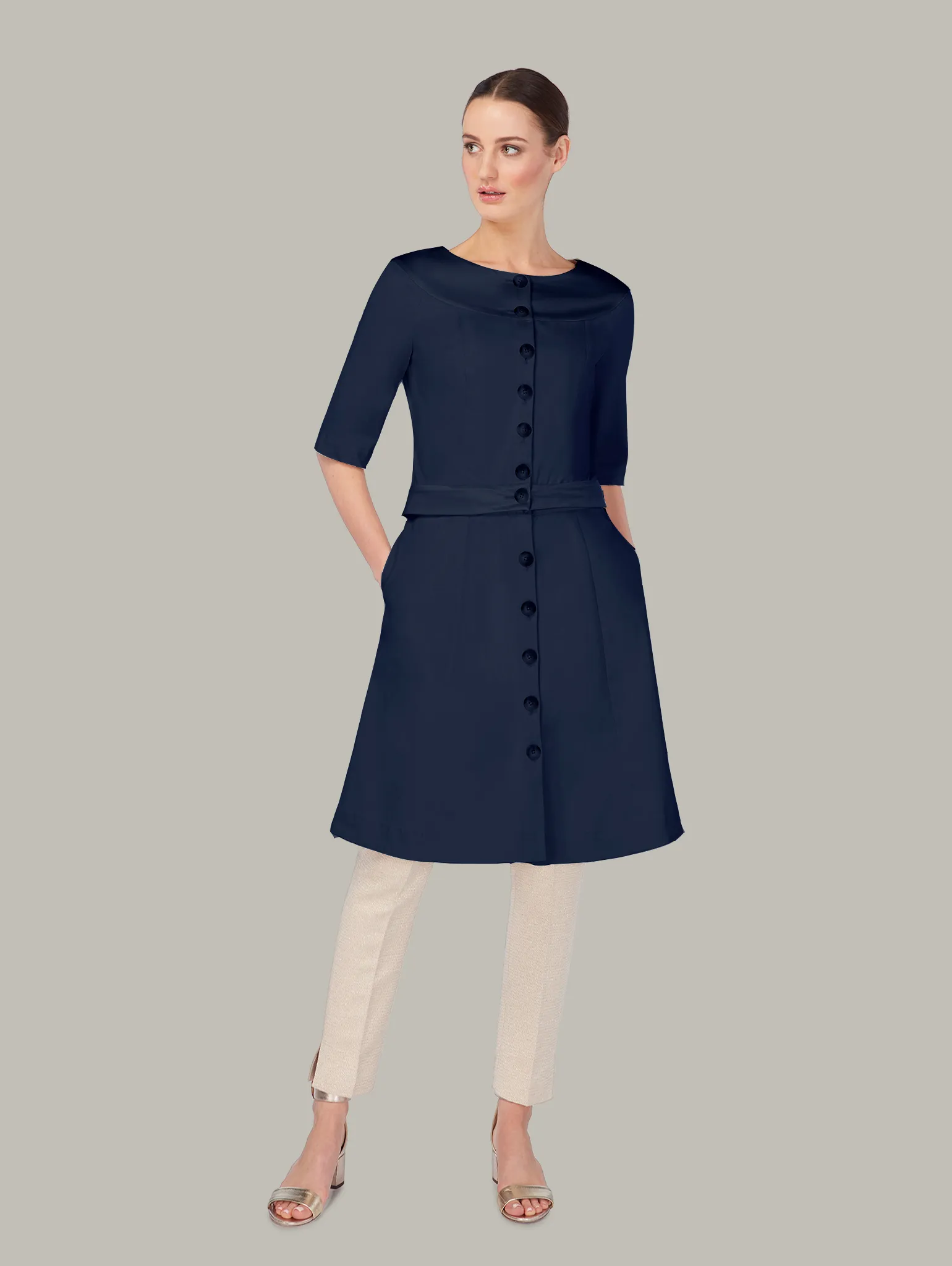 LINDEN | 4-Way Cotton Coat-Dress