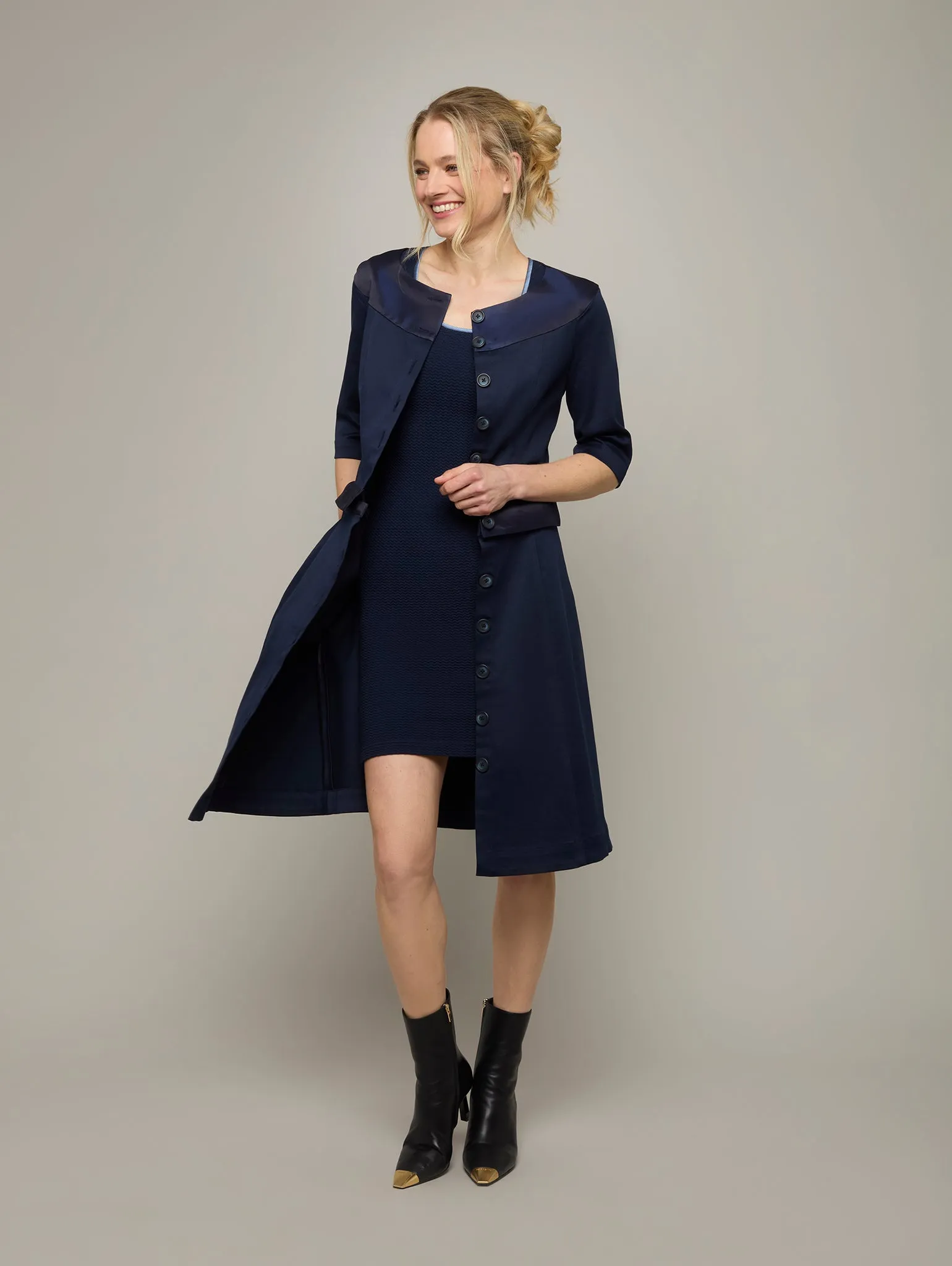 LINDEN | 4-Way Cotton Coat-Dress