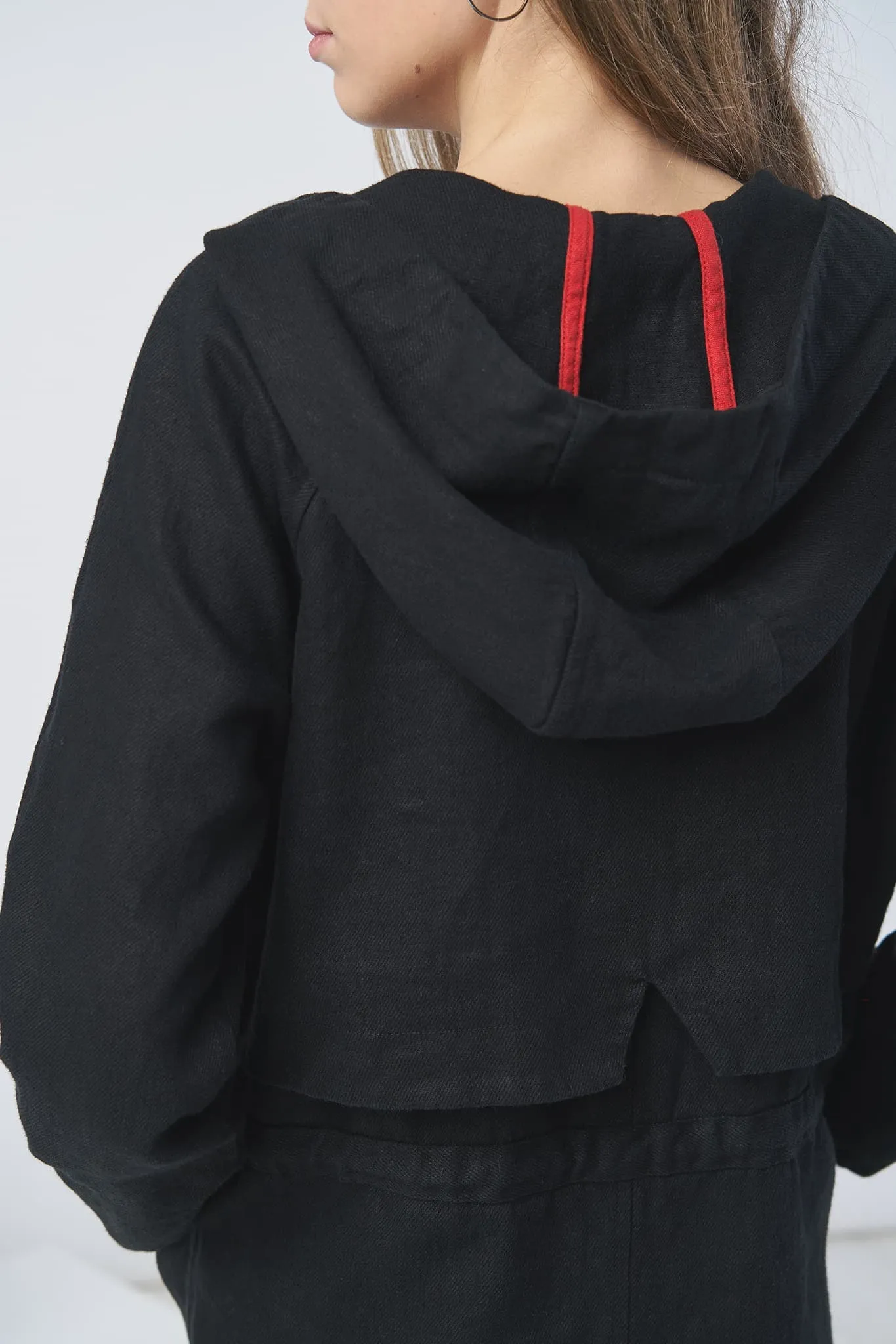 Long linen blazer Eva