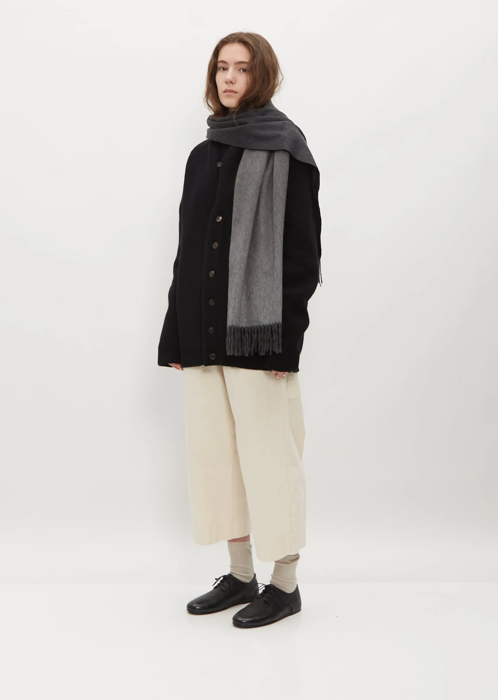 Nuance Ombre Cashmere Scarf — Monochrome