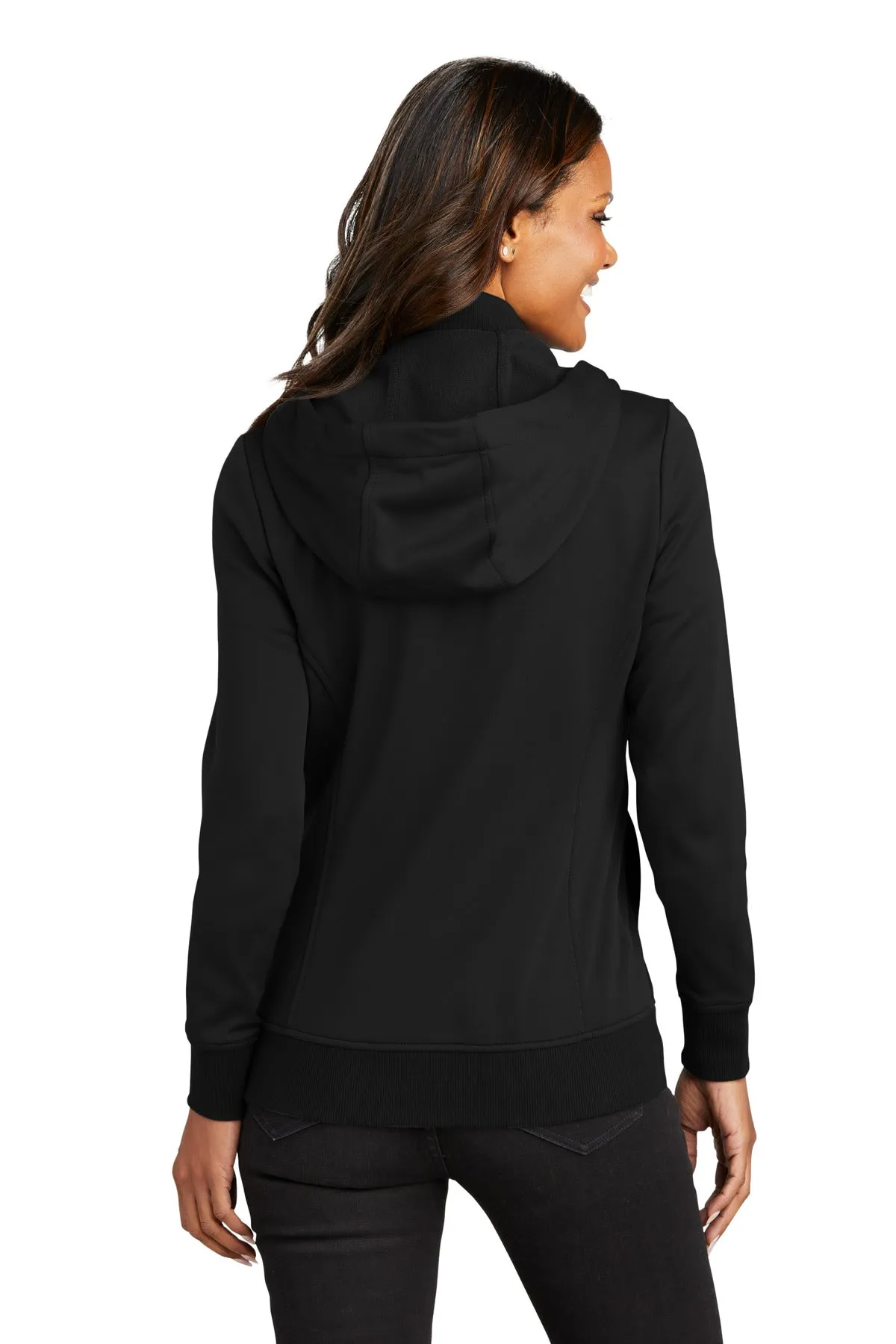 Port Authority® Ladies Smooth Fleece Hooded Jacket L814