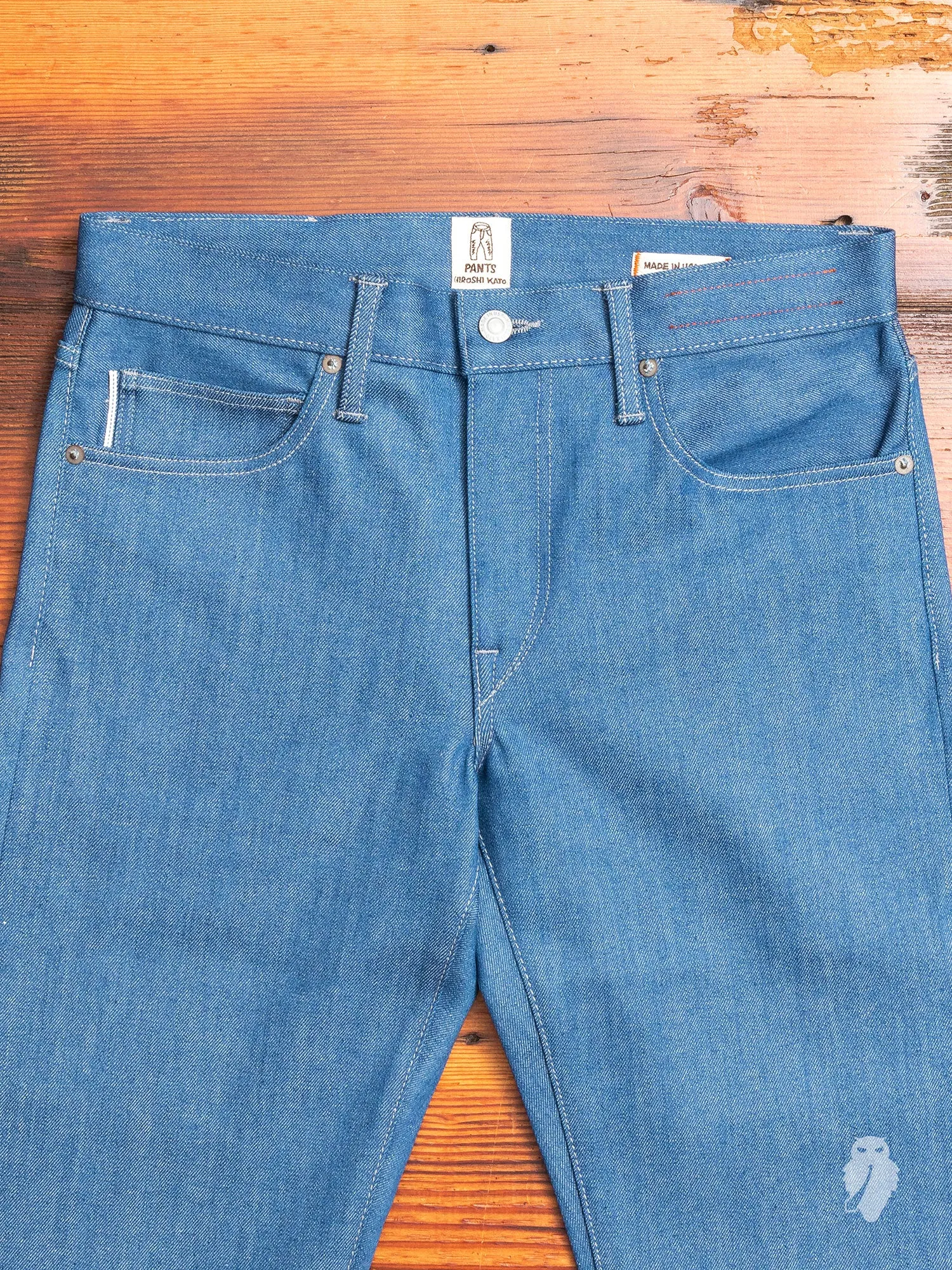 "Cobalt" 10.5oz Stretch Selvedge Denim - Pen Slim