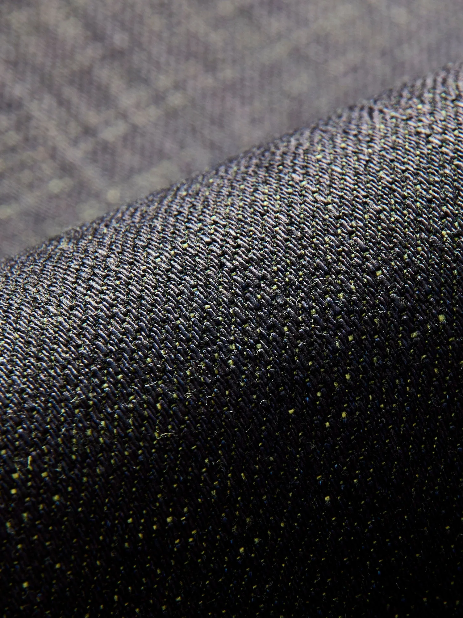 "Etched" 13oz Green Weft Stretch Selvedge Denim - Pen Slim