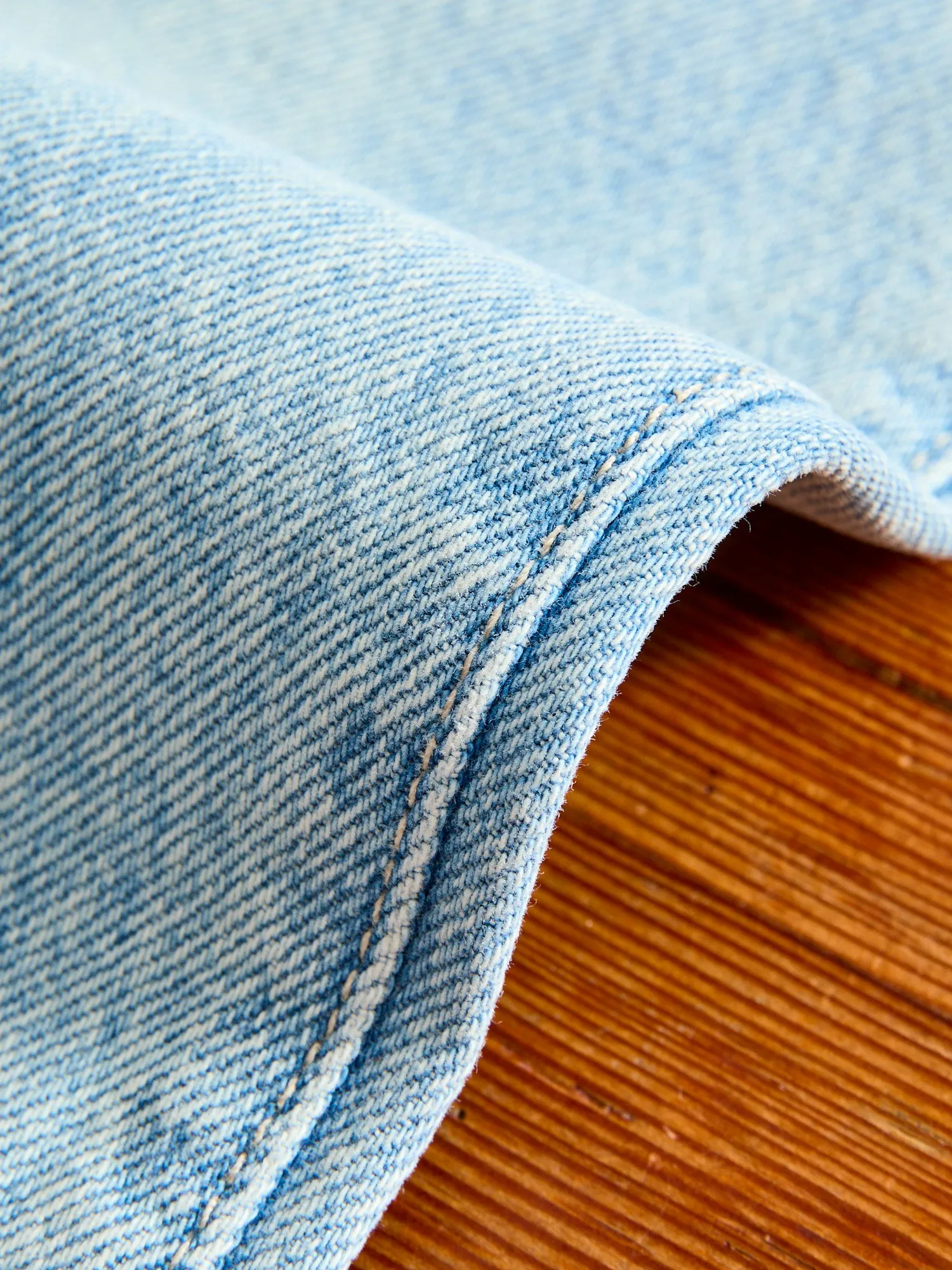 "Huey" 12.5oz Washed Indigo Selvedge Denim - Hammer Straight