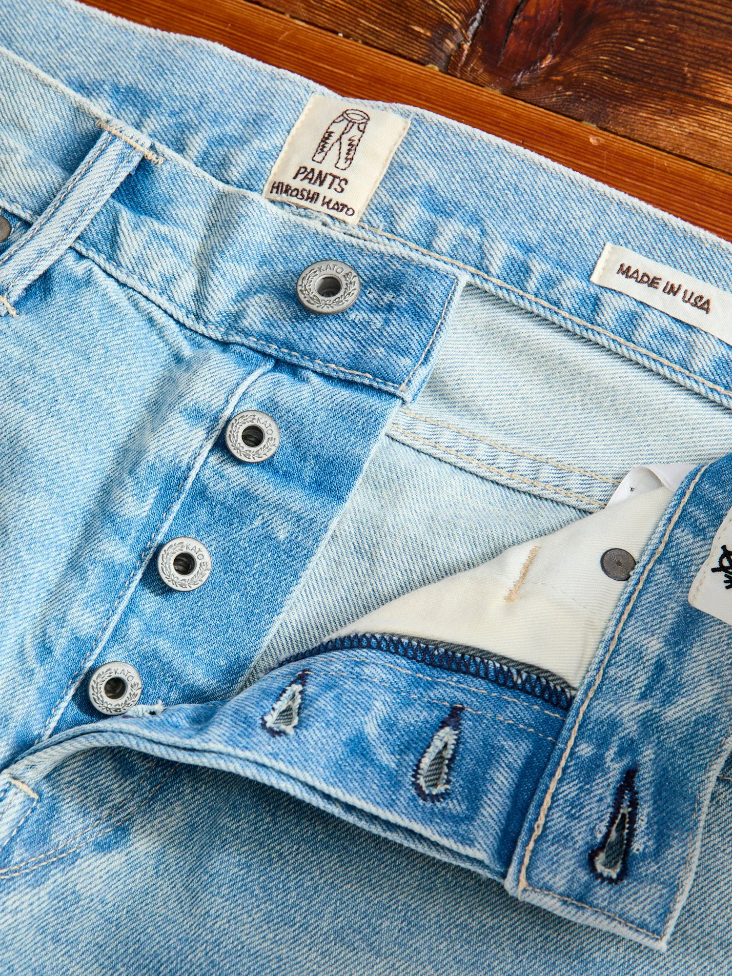 "Huey" 12.5oz Washed Indigo Selvedge Denim - Hammer Straight