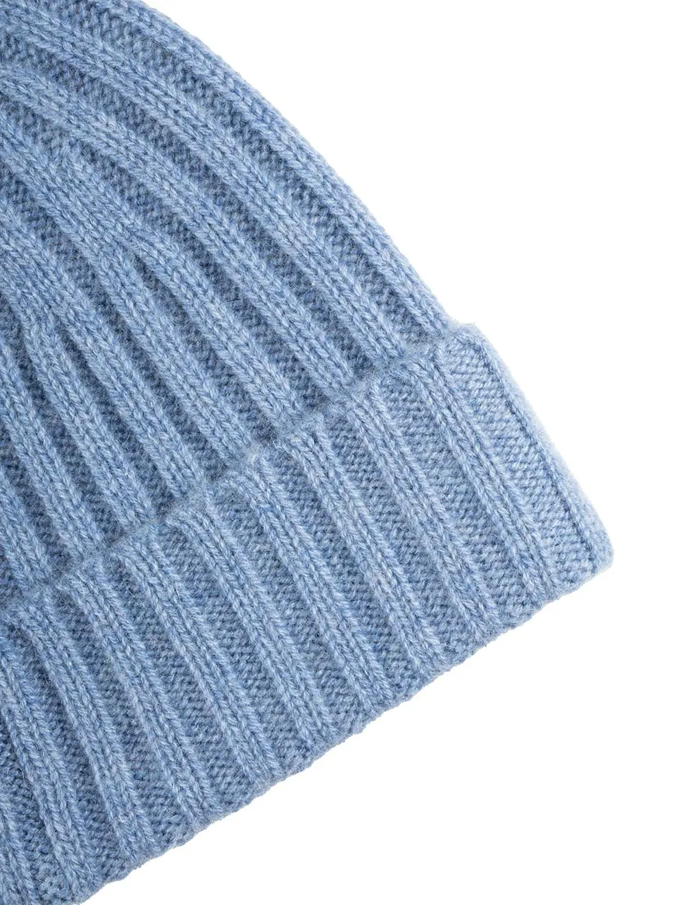 Ribbed Cashmere Hat Blue