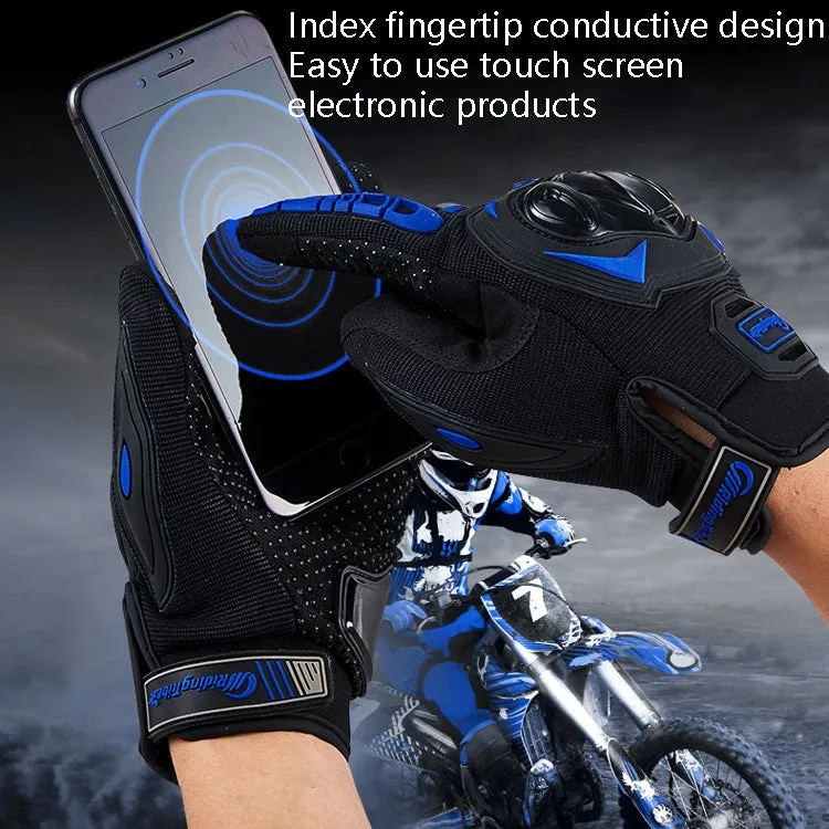 Riding Tribe MCS-17 Motorcycle Gloves Touch Screen Outdoor Riding Gloves, Size: XL(Black)