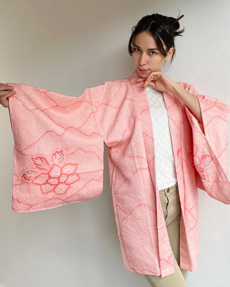 Sakura Girls Shibori Haori Kimono Jacket