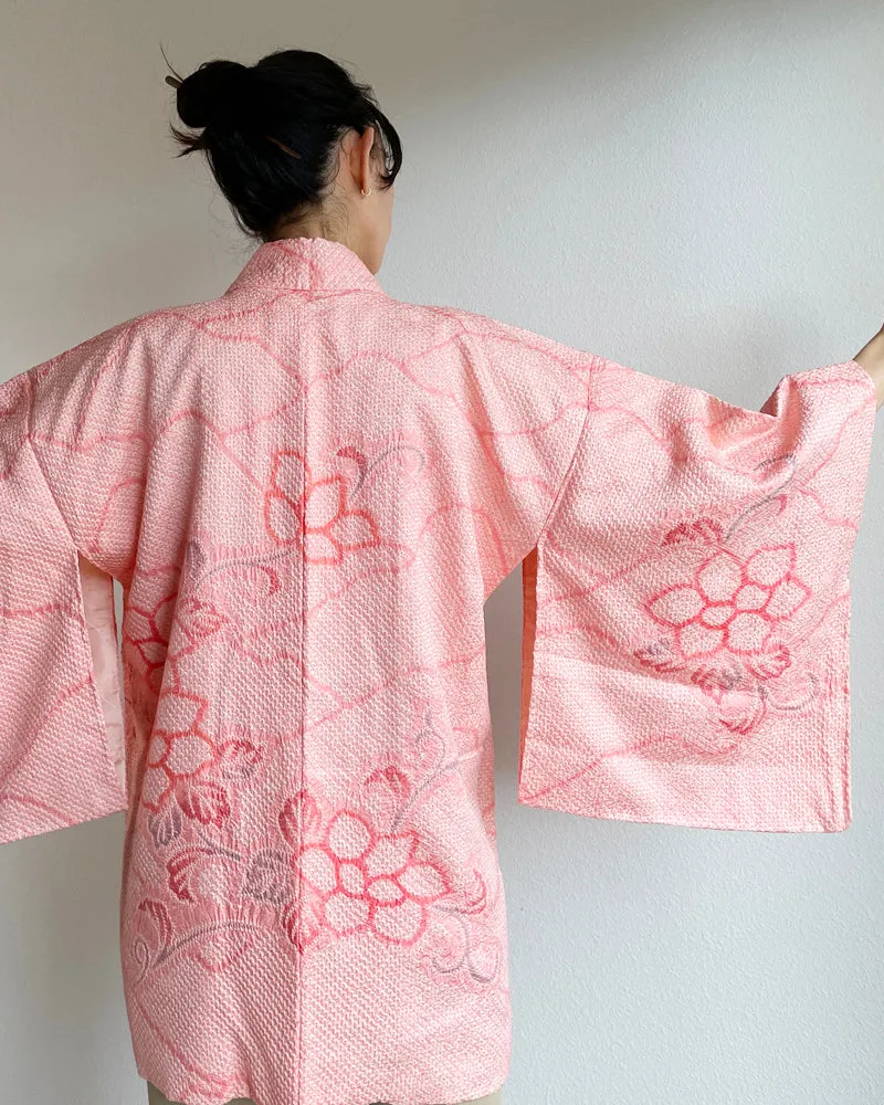 Sakura Girls Shibori Haori Kimono Jacket