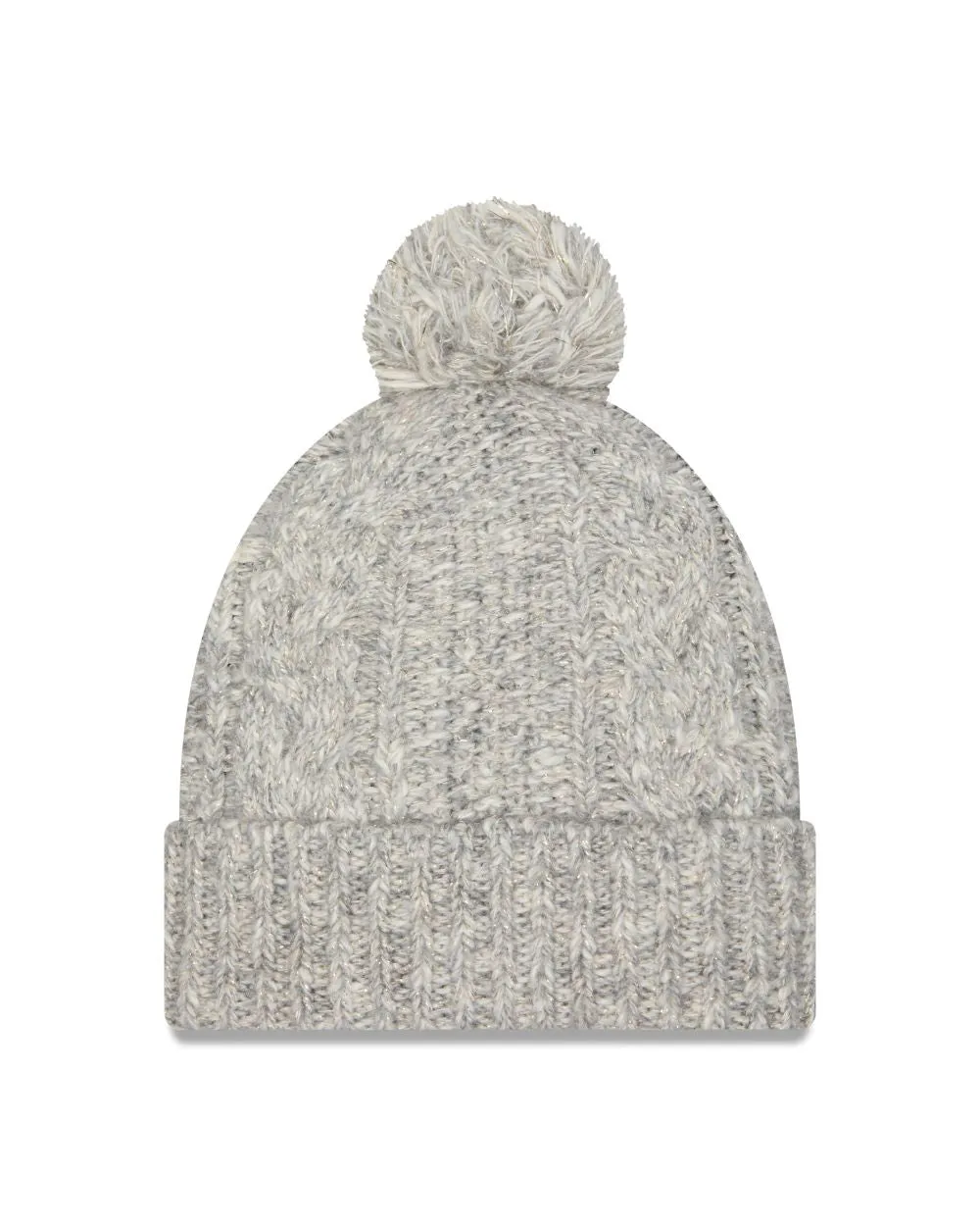 ST. LOUIS BLUES NEW ERA LADIES NOTE SHIMMER POM KNIT - SILVER