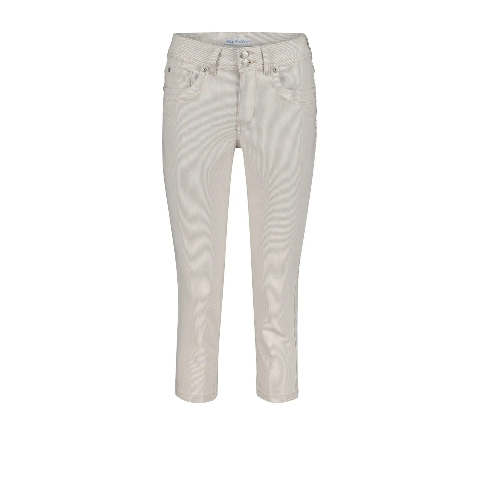 Suze Coloured Stripe Cropped Jeans