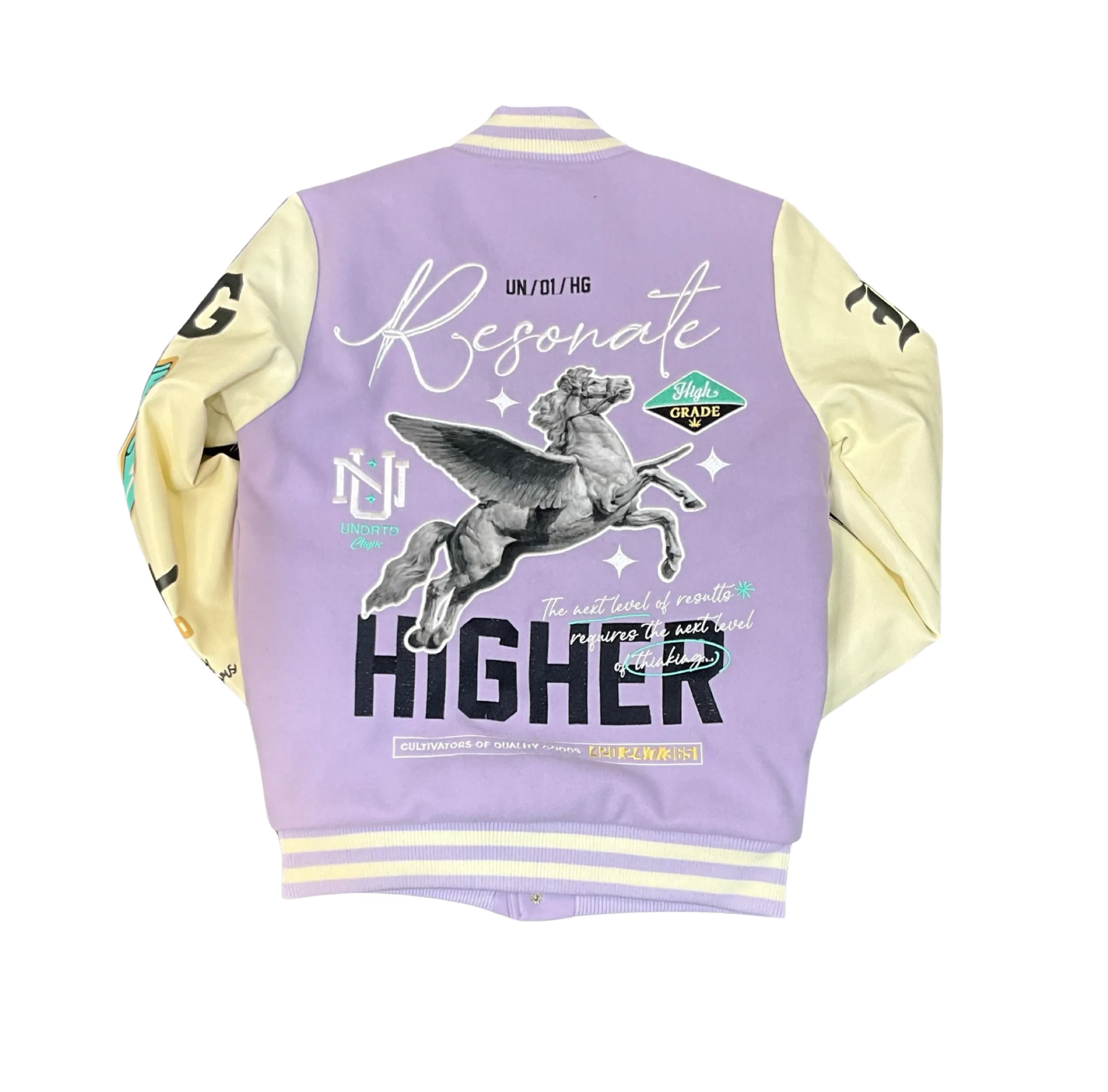 UNDRTD - Fleece Varsity Jacket - Resonate Higher