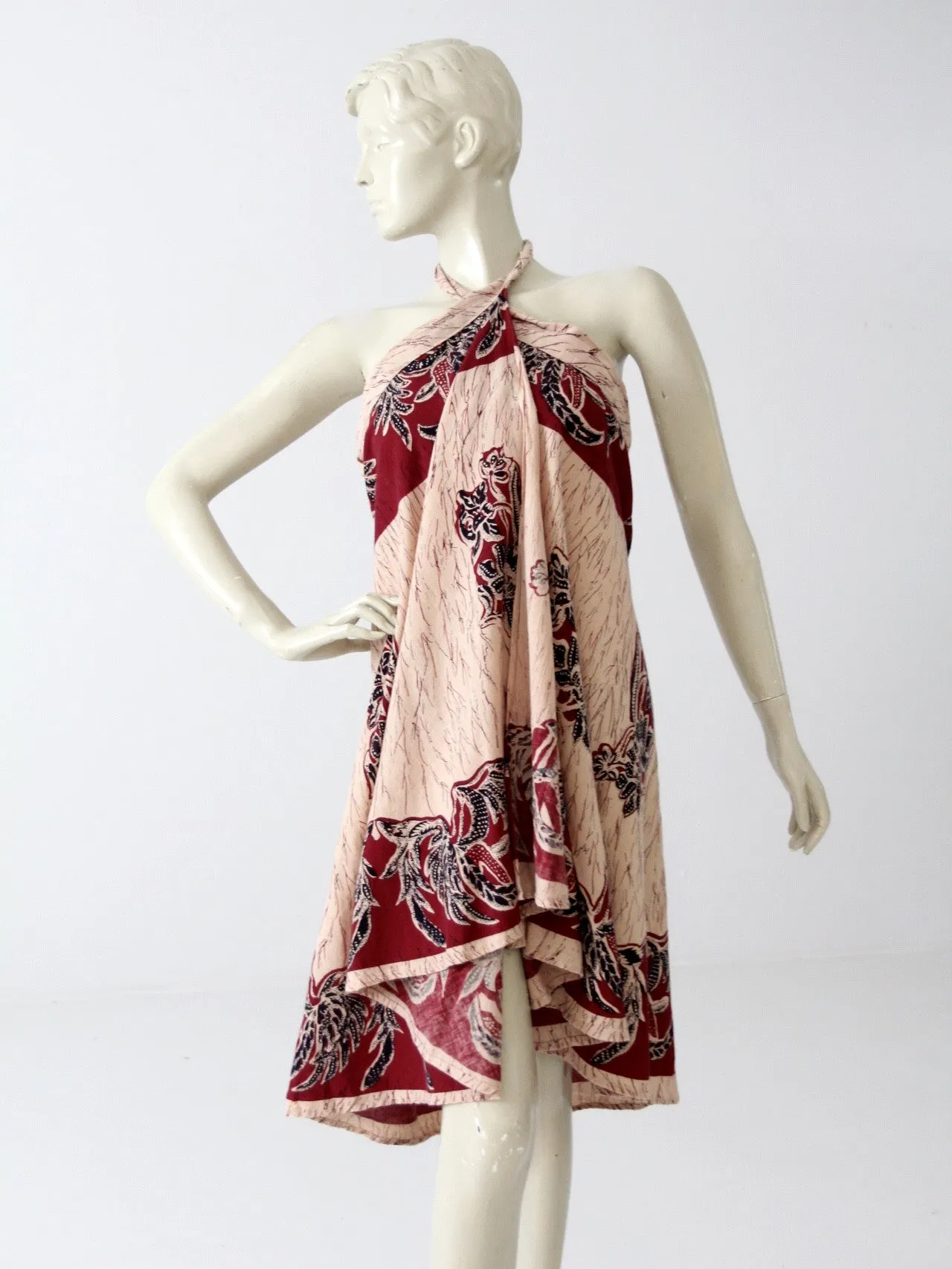 vintage 70s India cotton wrap skirt
