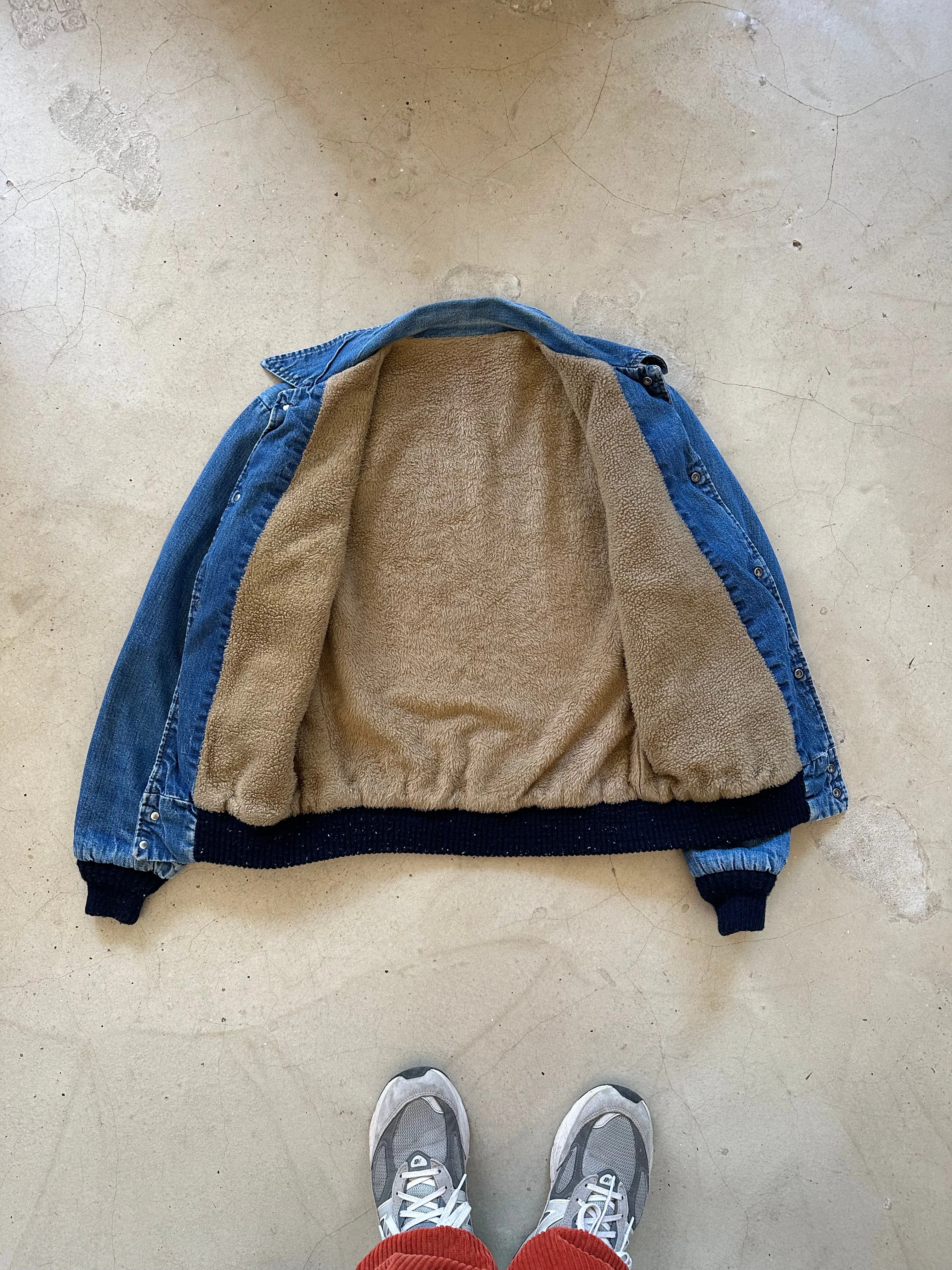 Vintage: Wrangler Shearling lined Denim Jacket