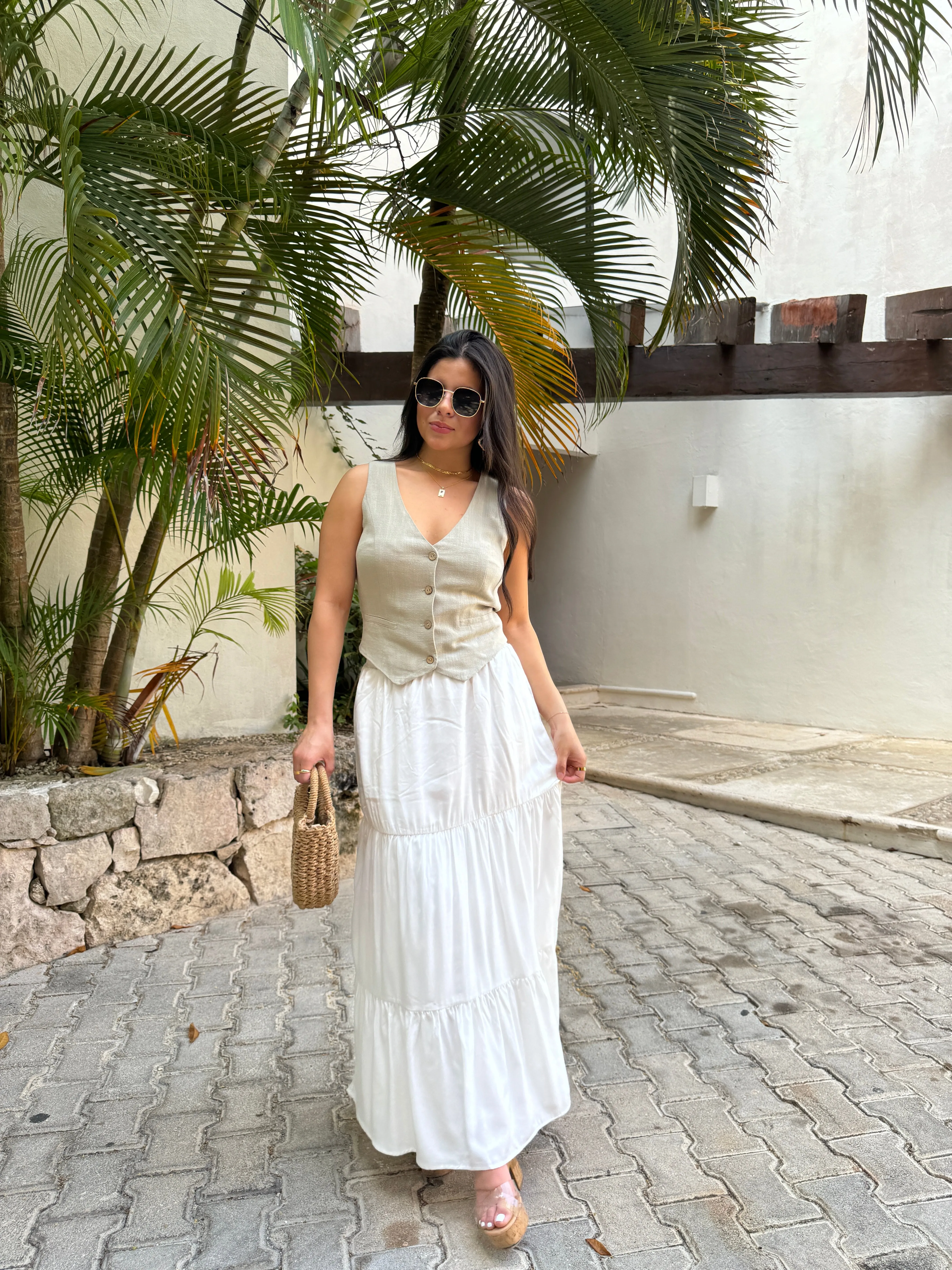White Maxi Skirt