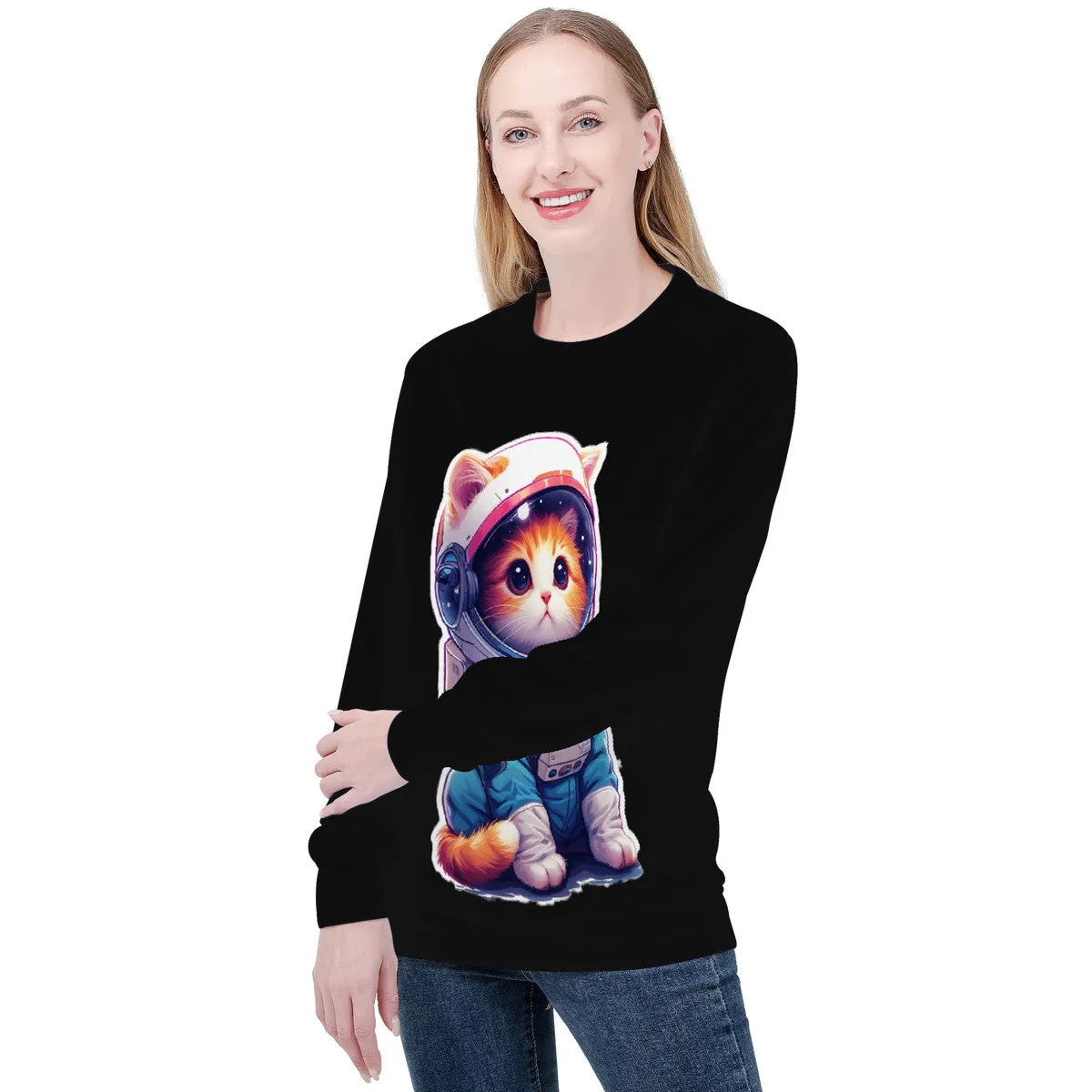 Women's "Space Cat 1 "Sweater